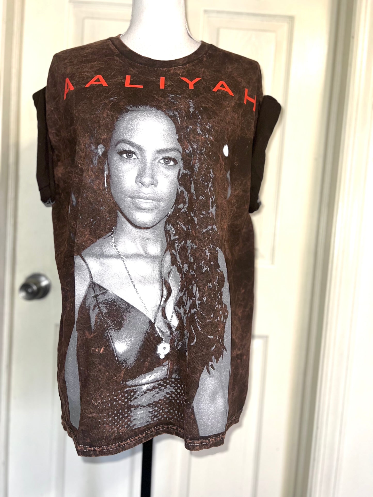 Aaliyah Oversized Distressed Tee