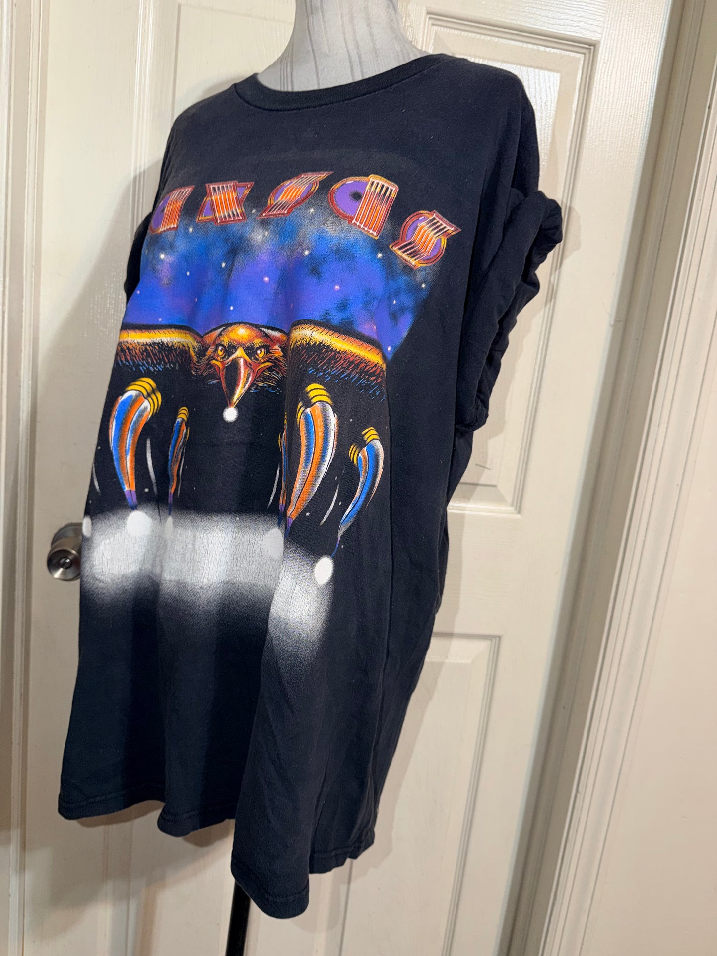 Kansas Vintage Double Sided Oversized Distressed Tee