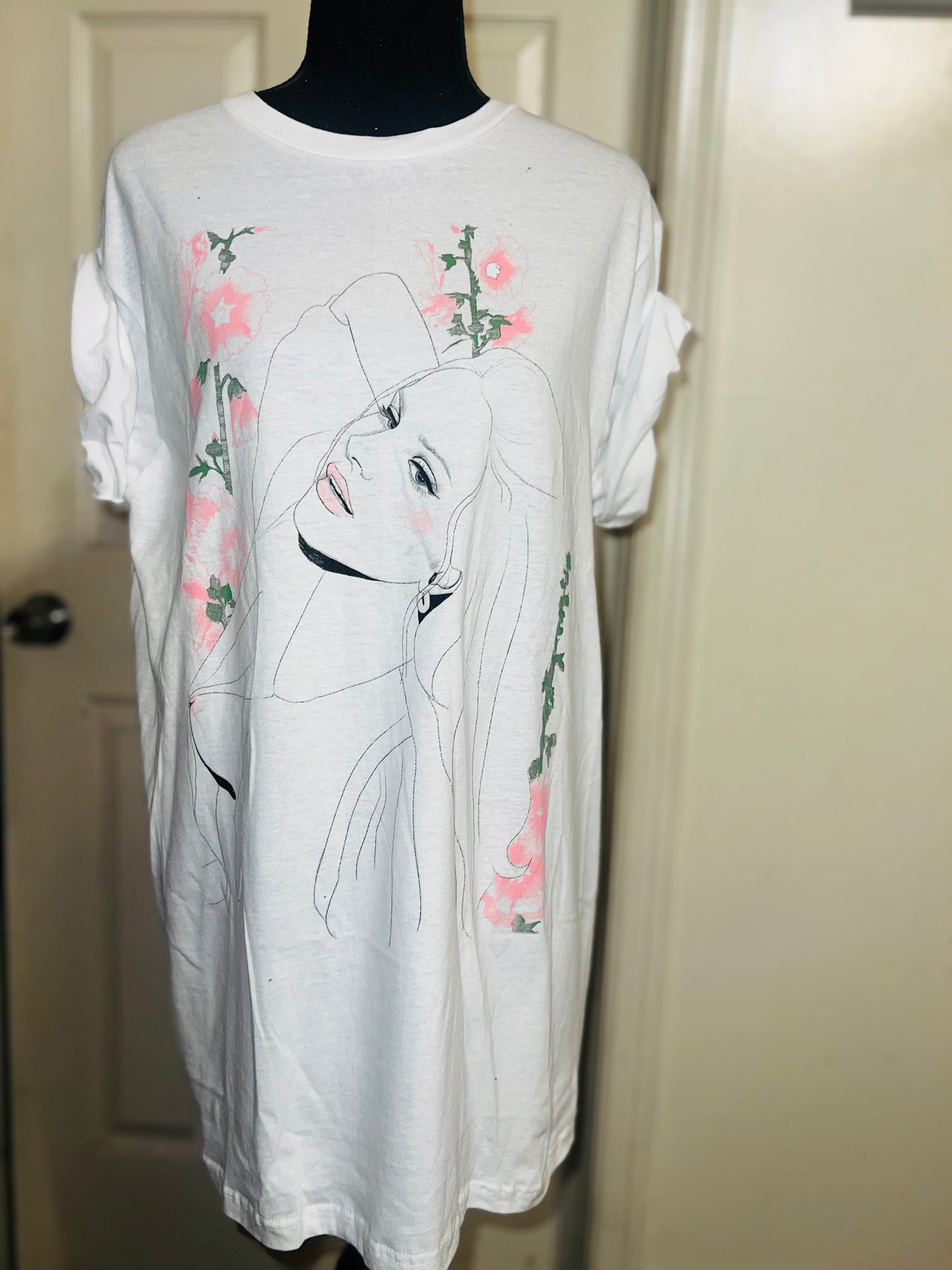 Lana Del Rey Ocean Blvd Double Sided Distressed Tee