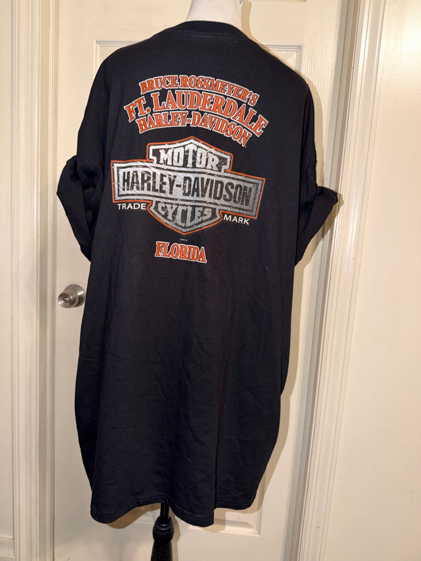 Harley Davidson Vintage Double Sided Oversized Tee