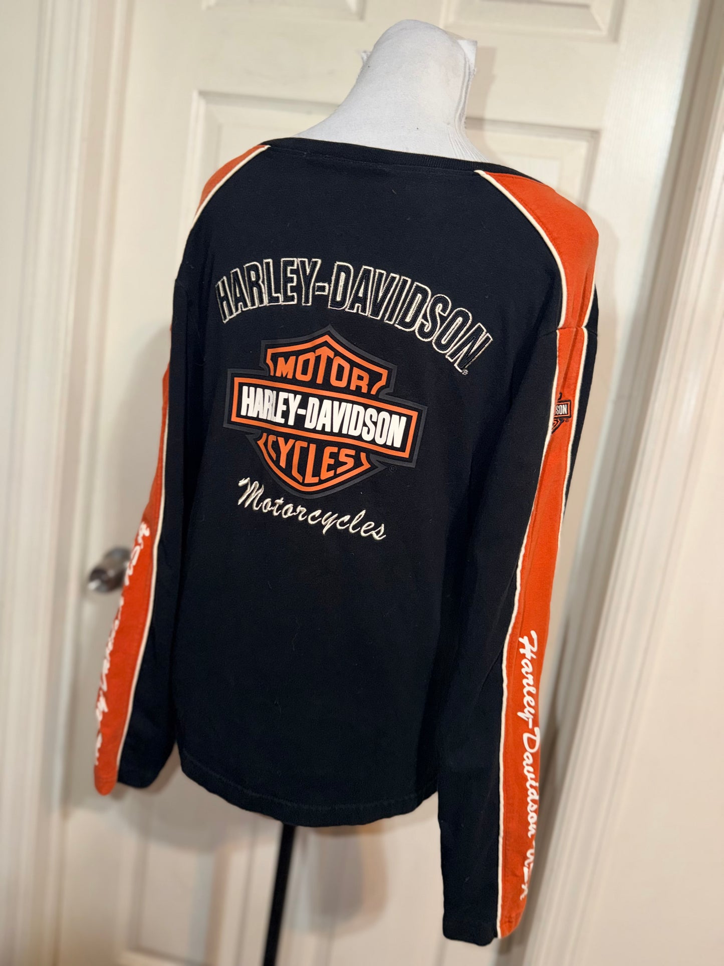 Harley Davidson Double Sided Oversized Long Sleeve Jersey Shirt