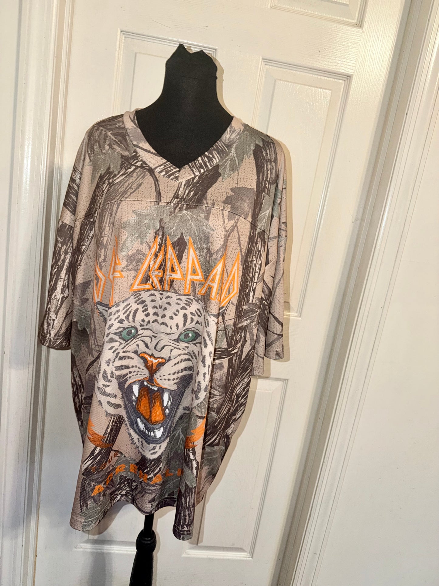 Def Leppard Double Sided Oversized Jersey Tee