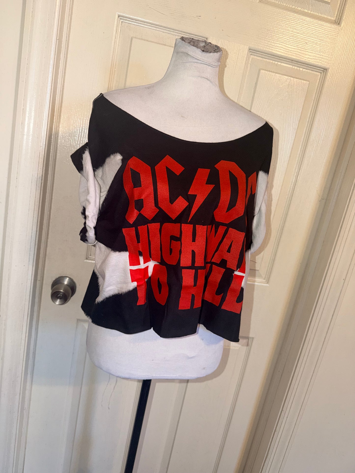 AC/DC Oversized OFTS Distressed Tee