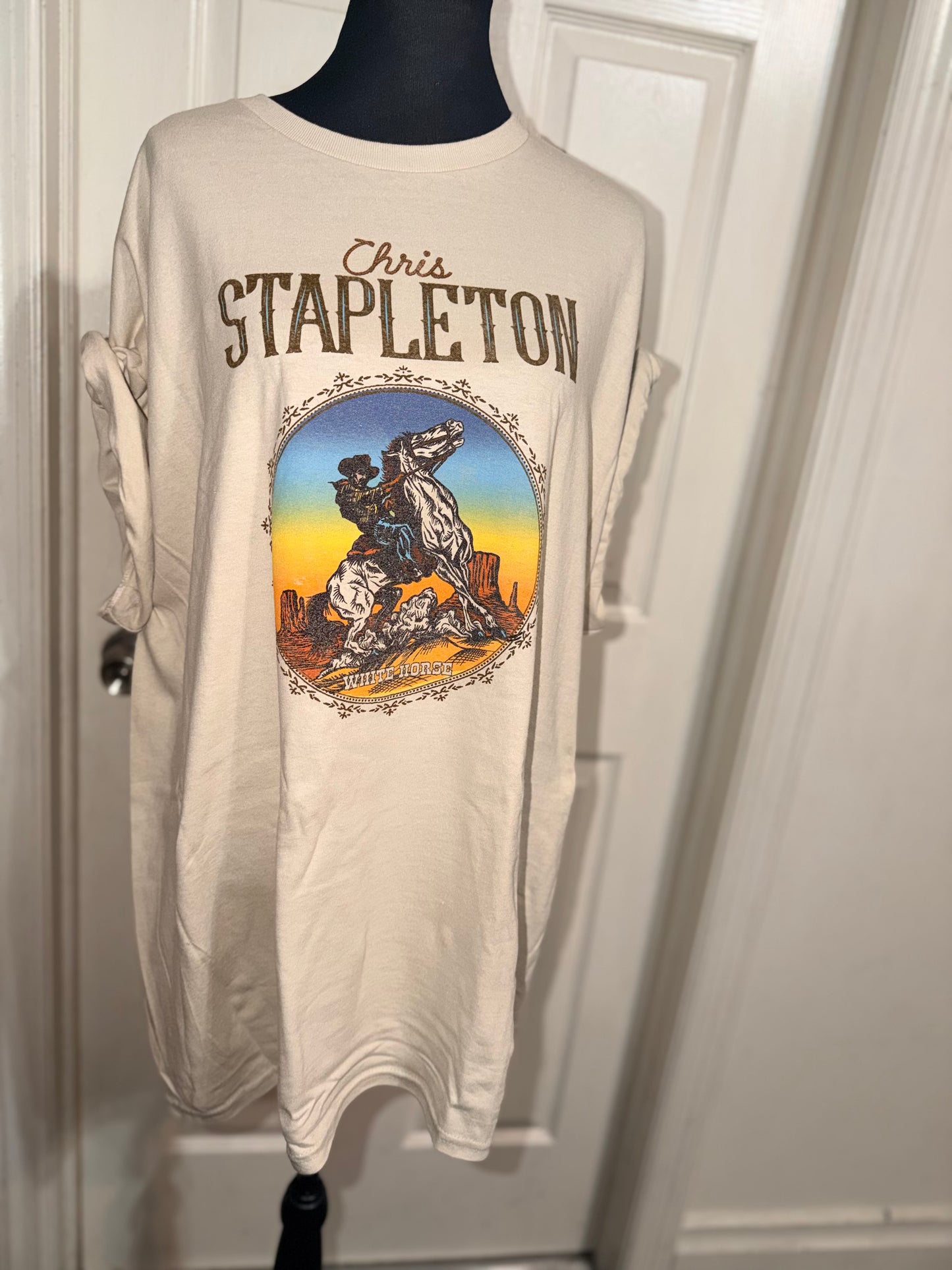 Chris Stapleton Oversized Distressed Tee