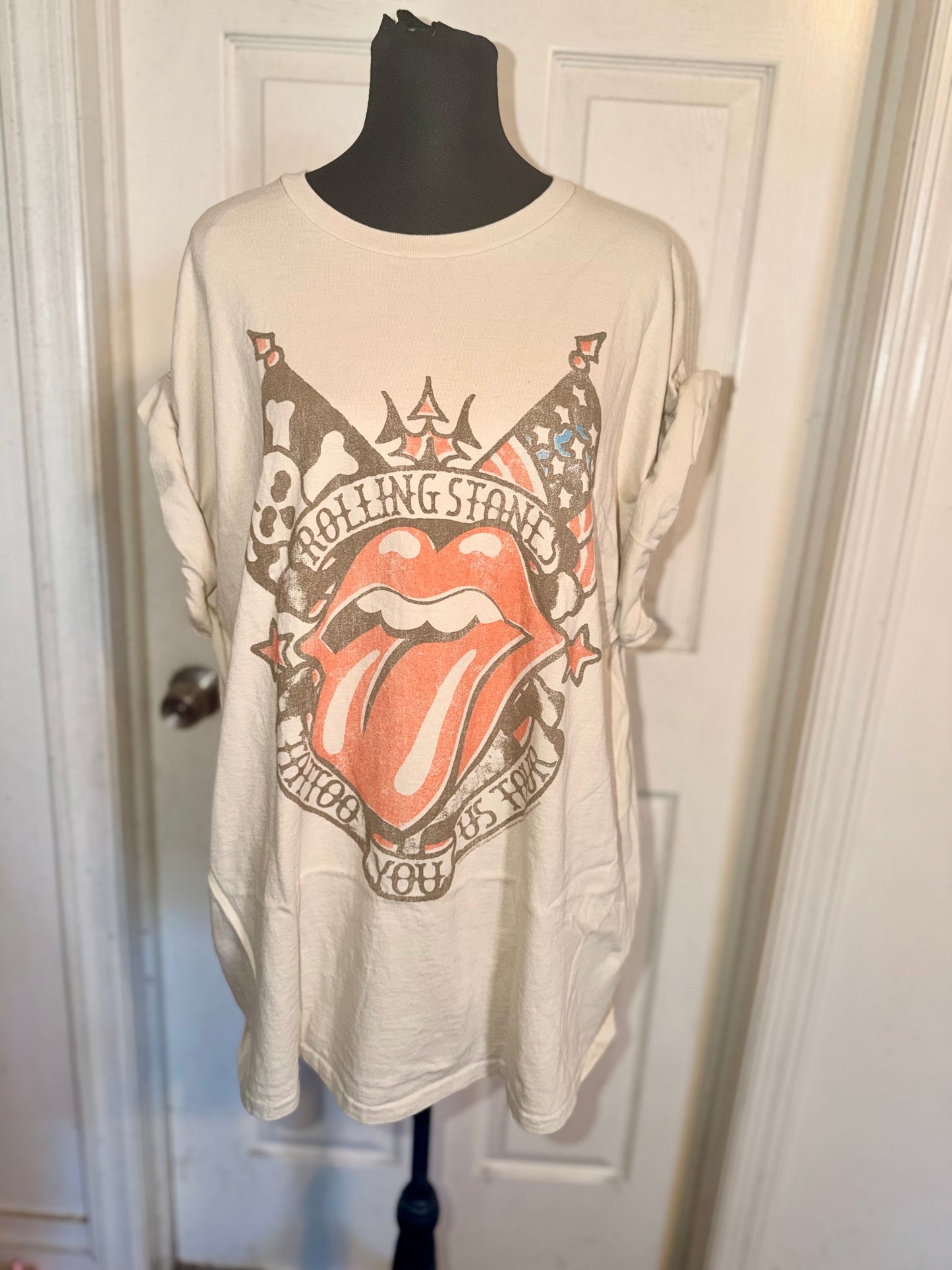 The Rolling Stones Oversized Distressed Tee