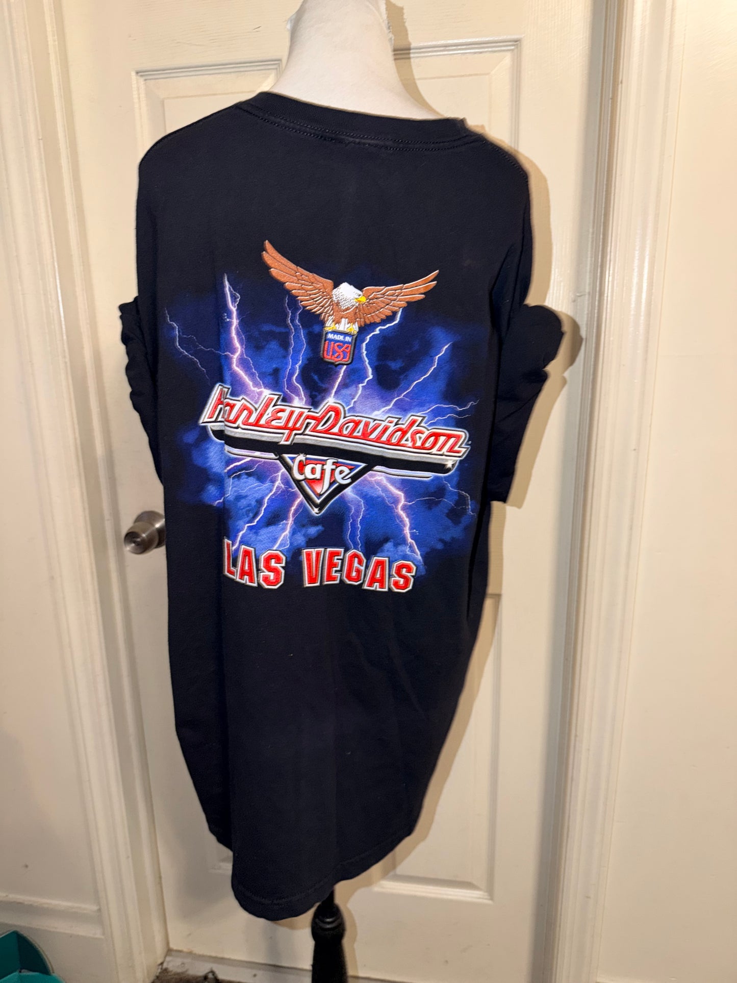 Harley Davidson Vintage Double Sided Oversized Tee