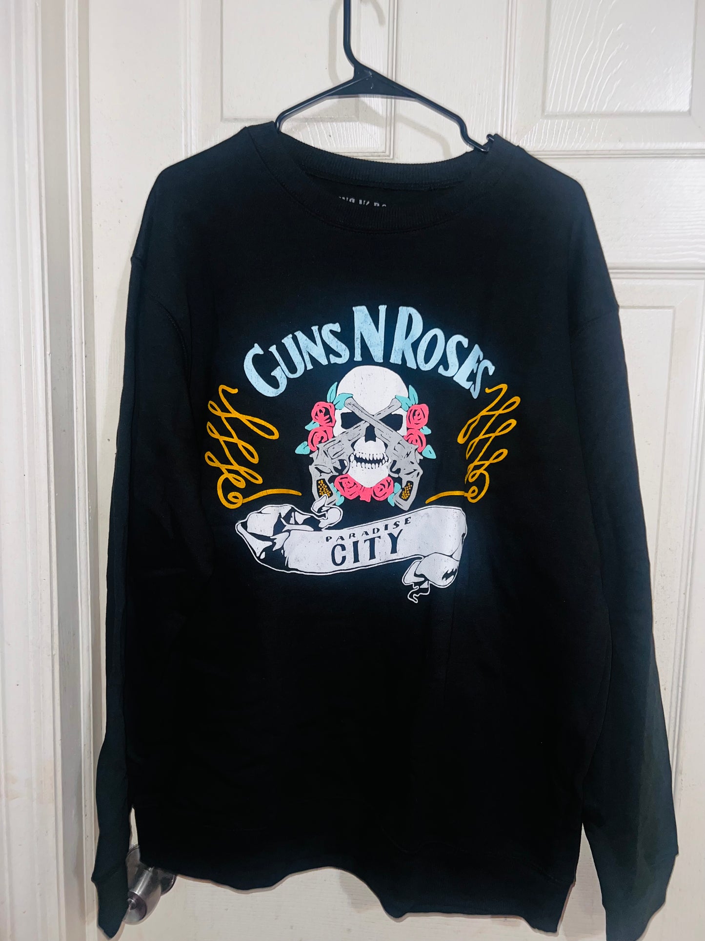 Guns N’ Roses Oversized Distressed Sweatshirt