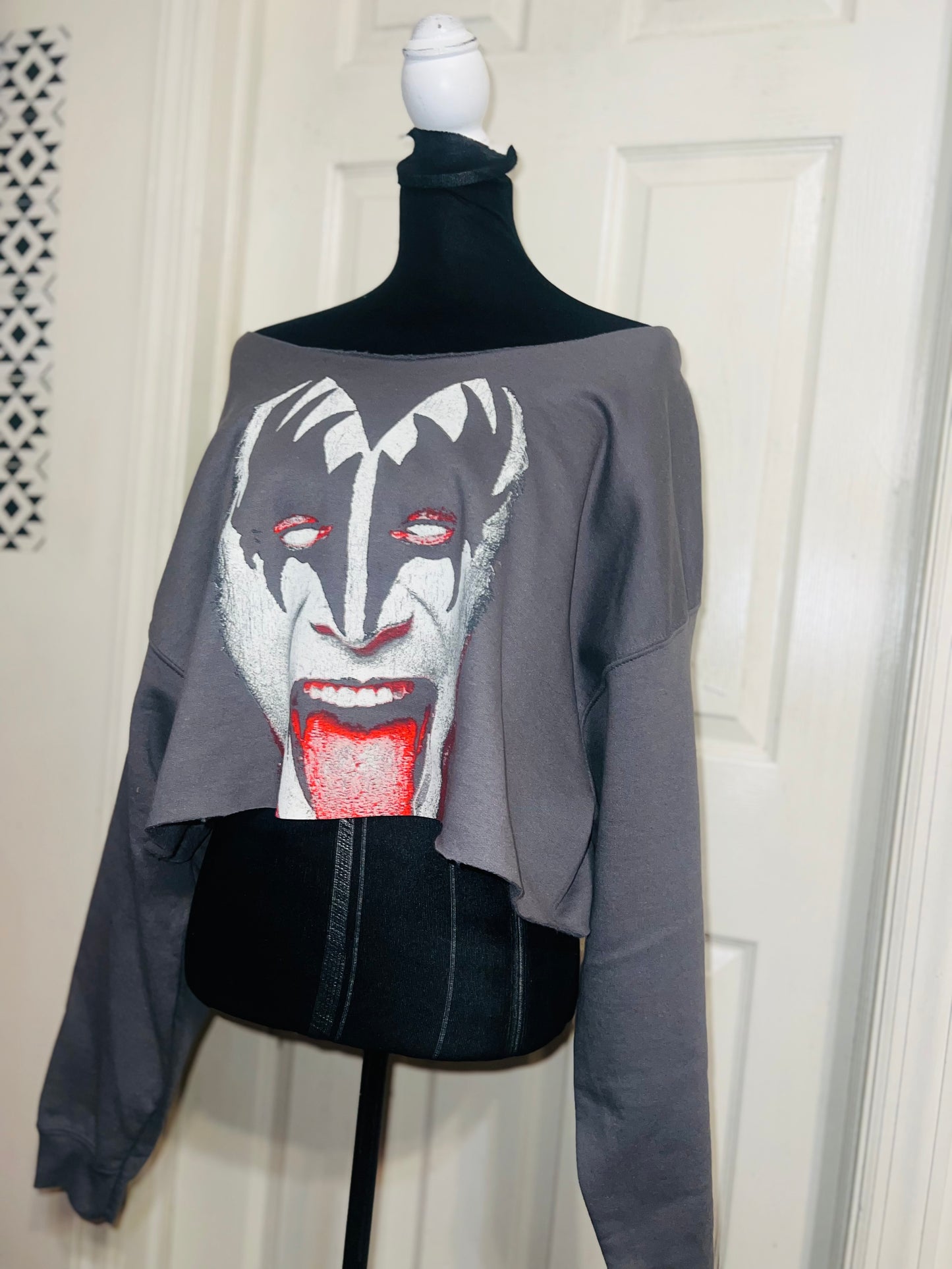 Gene Simmons/Kiss Oversized OFTS Cropped Sweatshirt