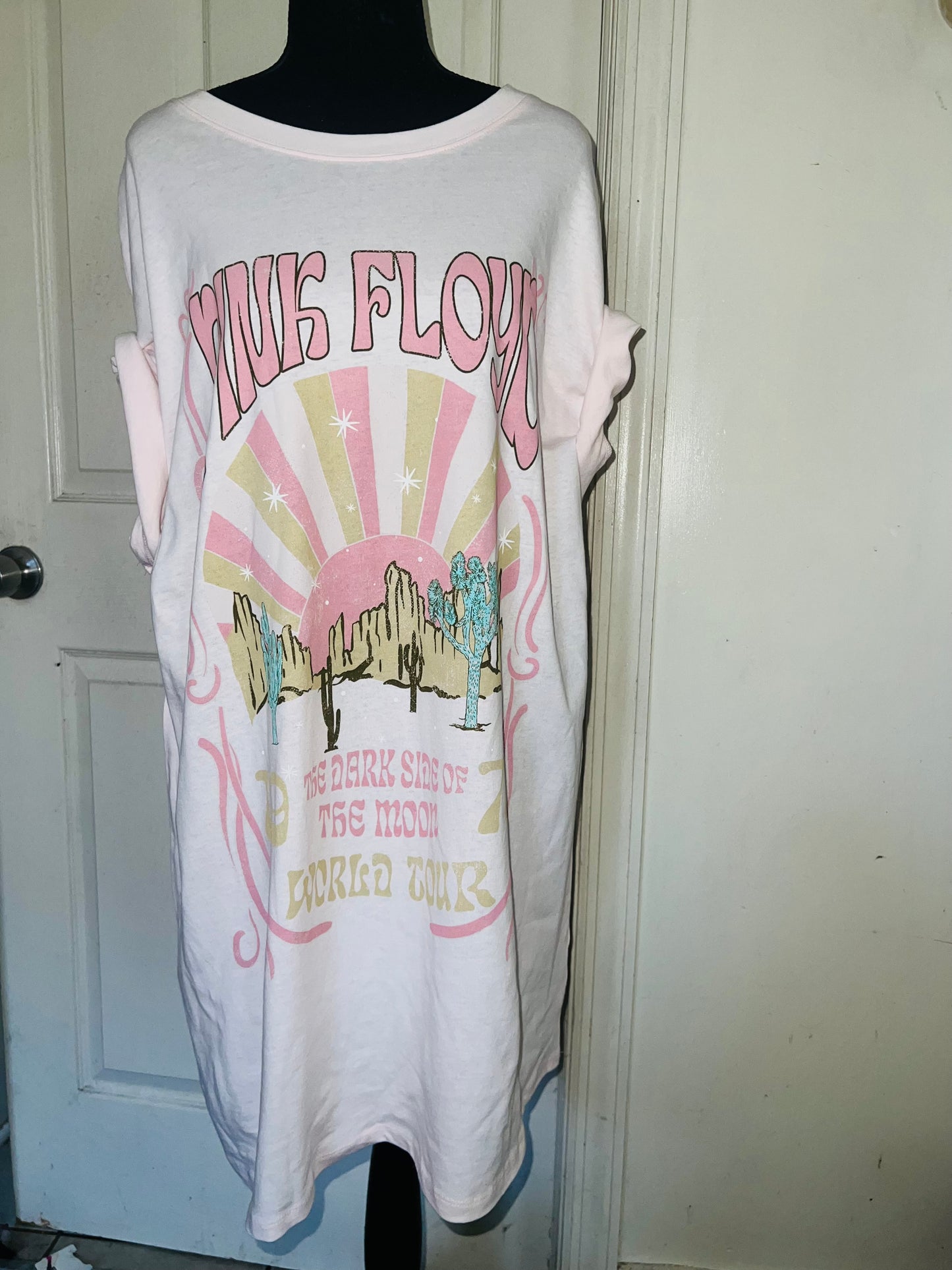 Pink Floyd Oversized Distressed Dress