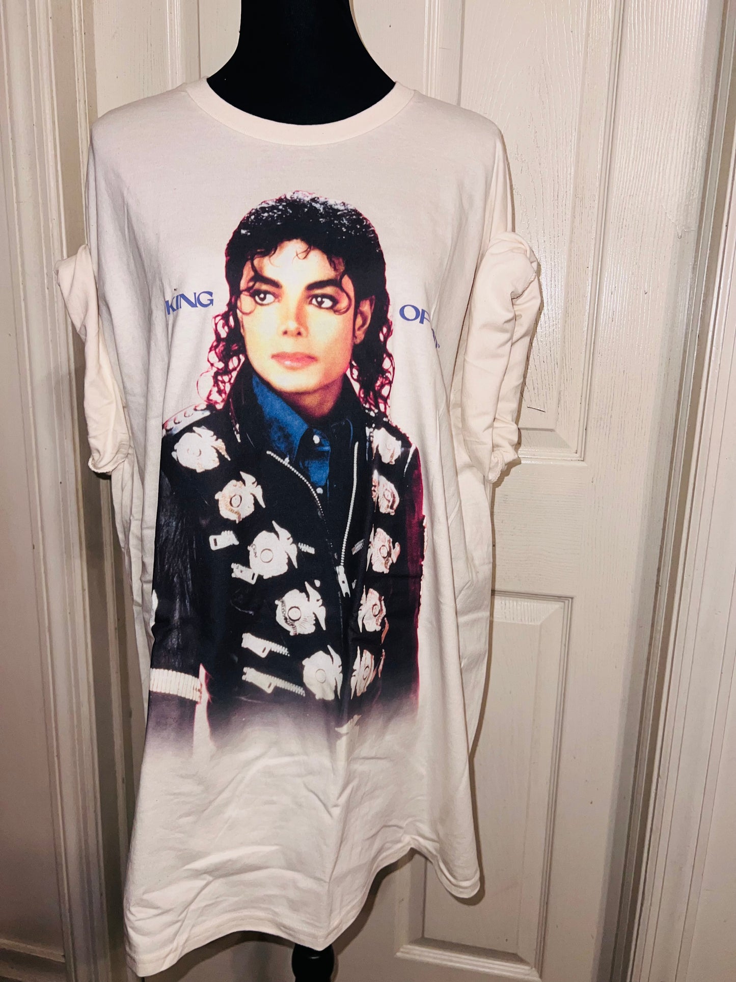 Michael Jackson Oversized Distressed Tee