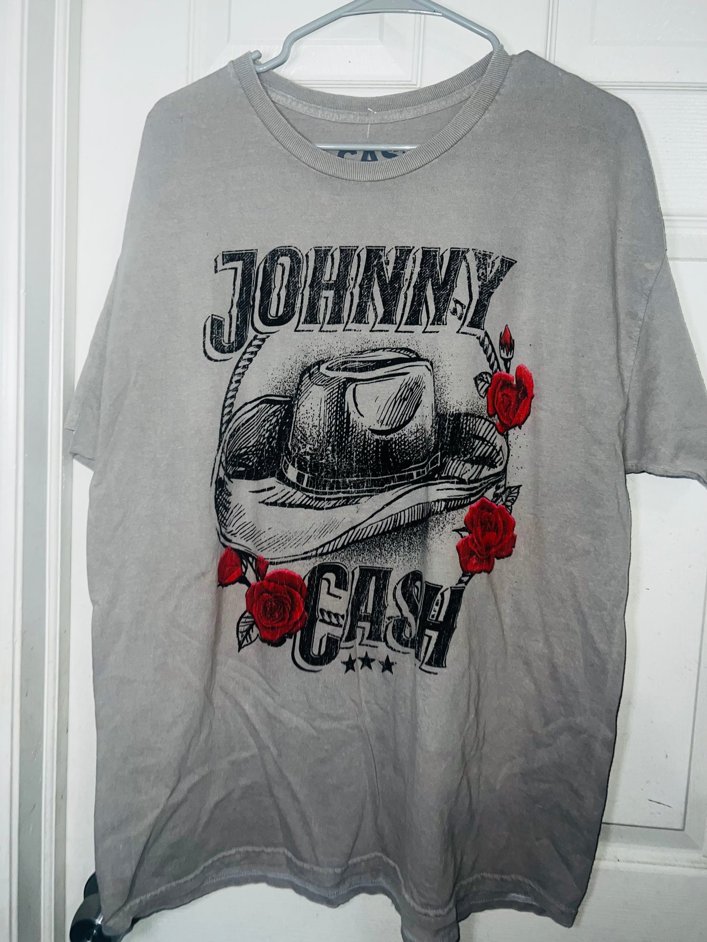 Johnny Cash Oversized Distressed Tee