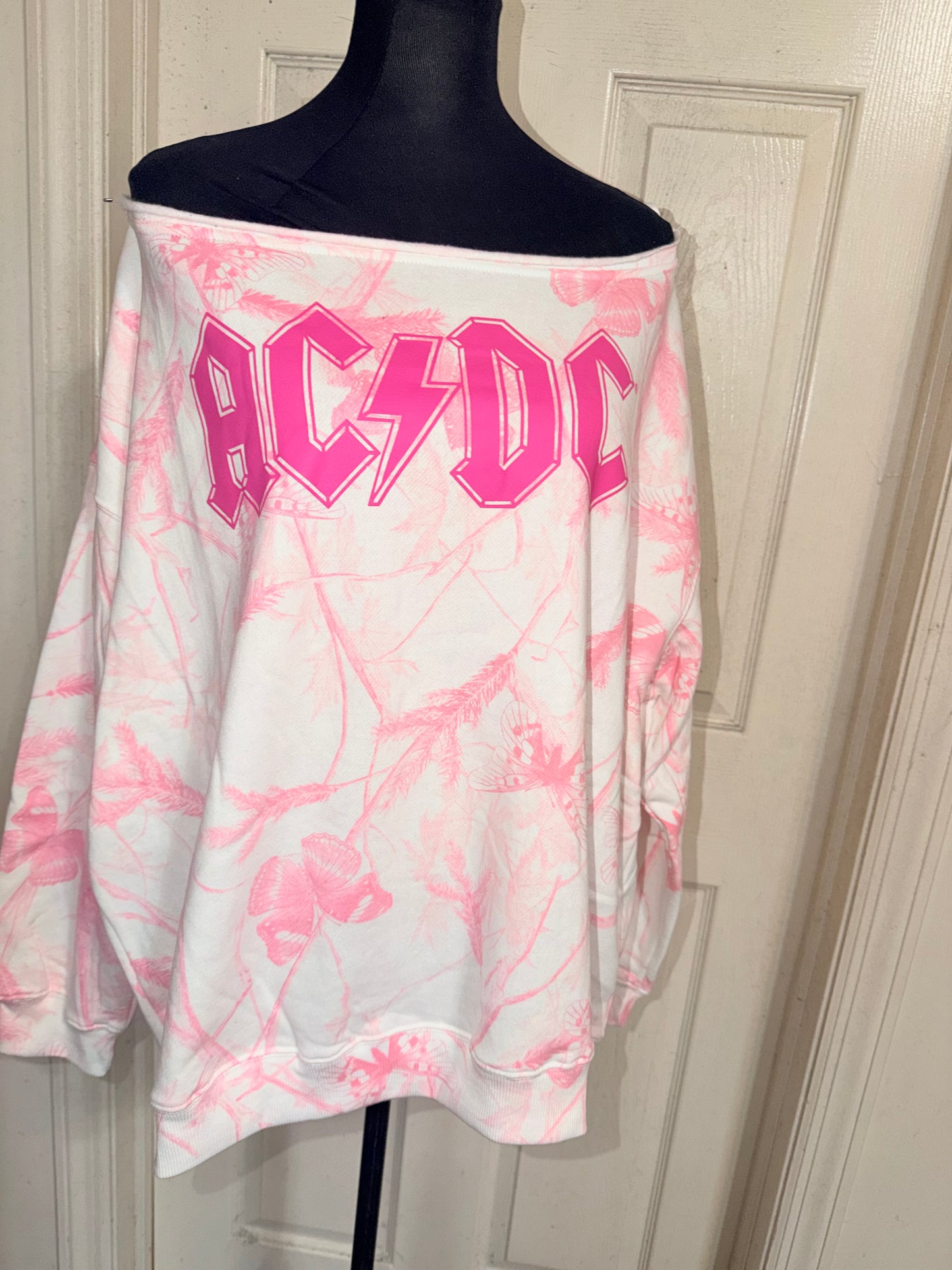 AC/DC OFTS Oversized Distressed Sweatshirt