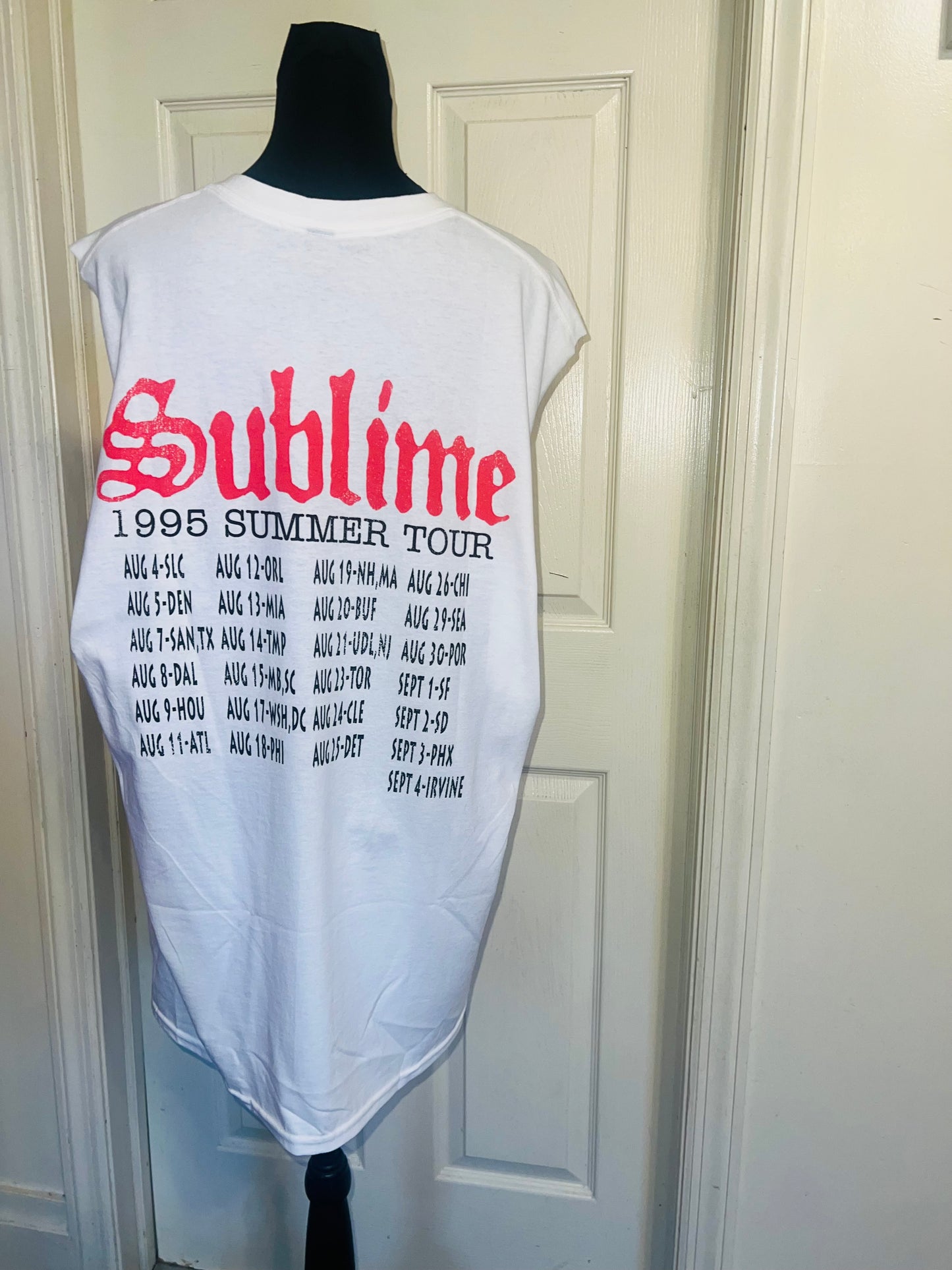 Sublime Double Sided Oversized Distressed Tank