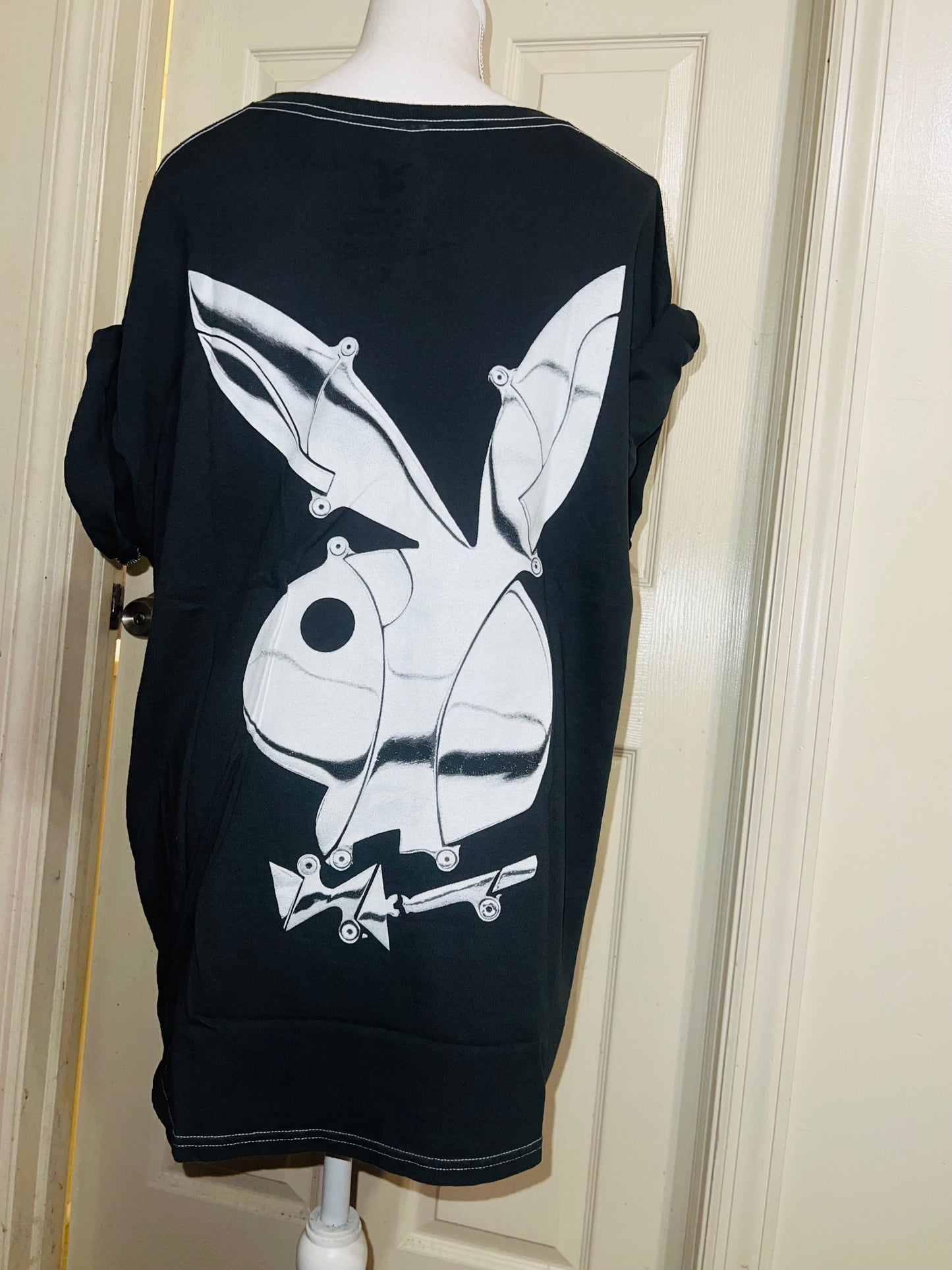 Playboy Skateboard Double Sided Distressed Tee