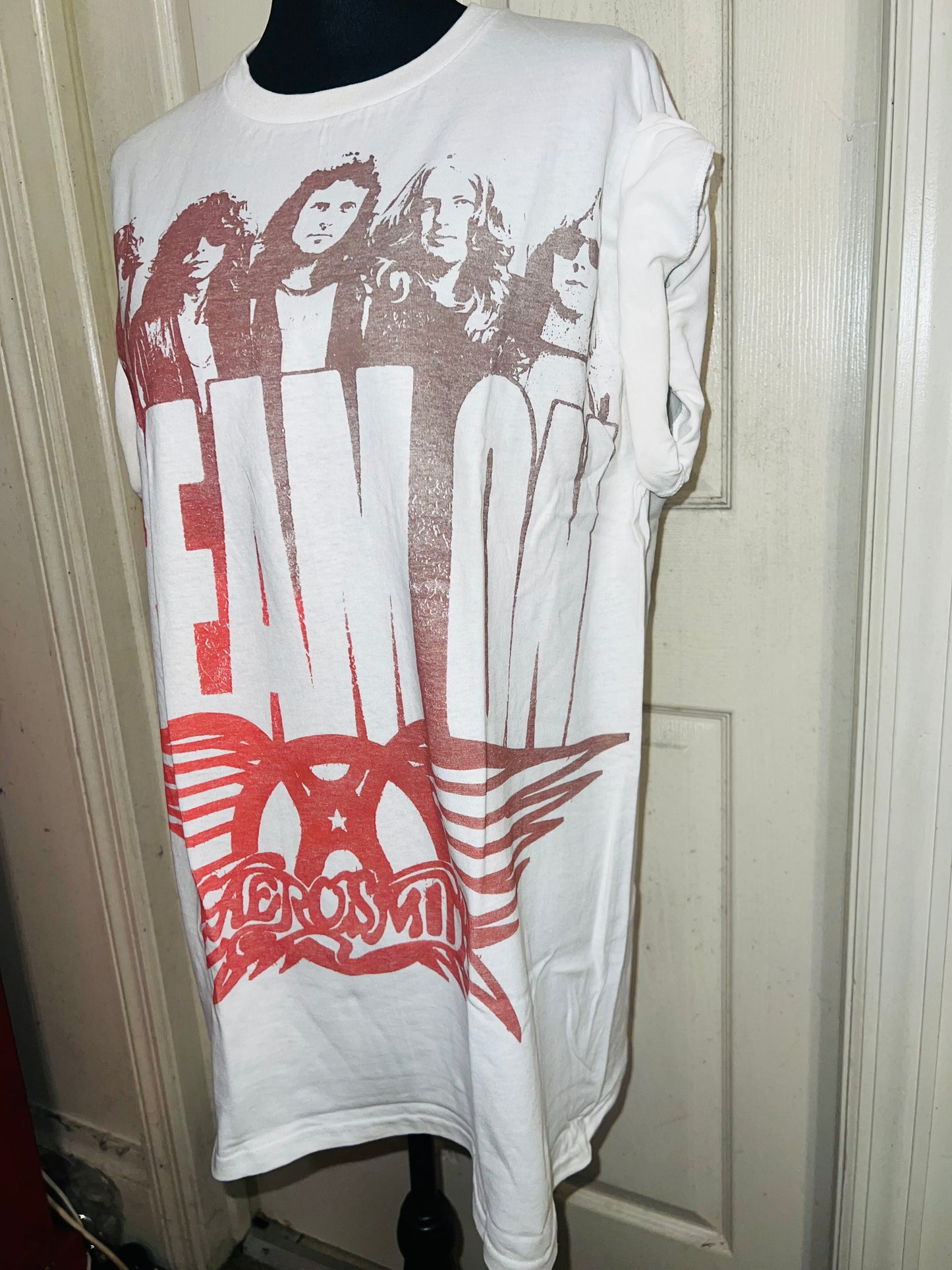 Aerosmith Dream On Oversized Distressed Tee