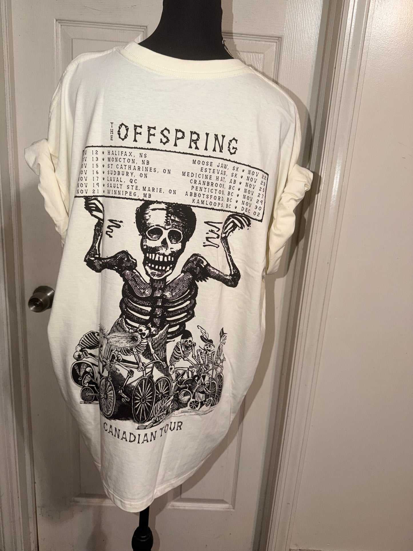 The Offspring Double Sided Oversized Distressed Tee
