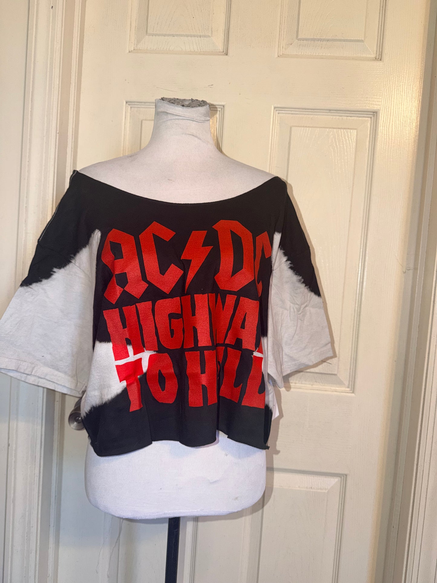 AC/DC Oversized OFTS Distressed Tee