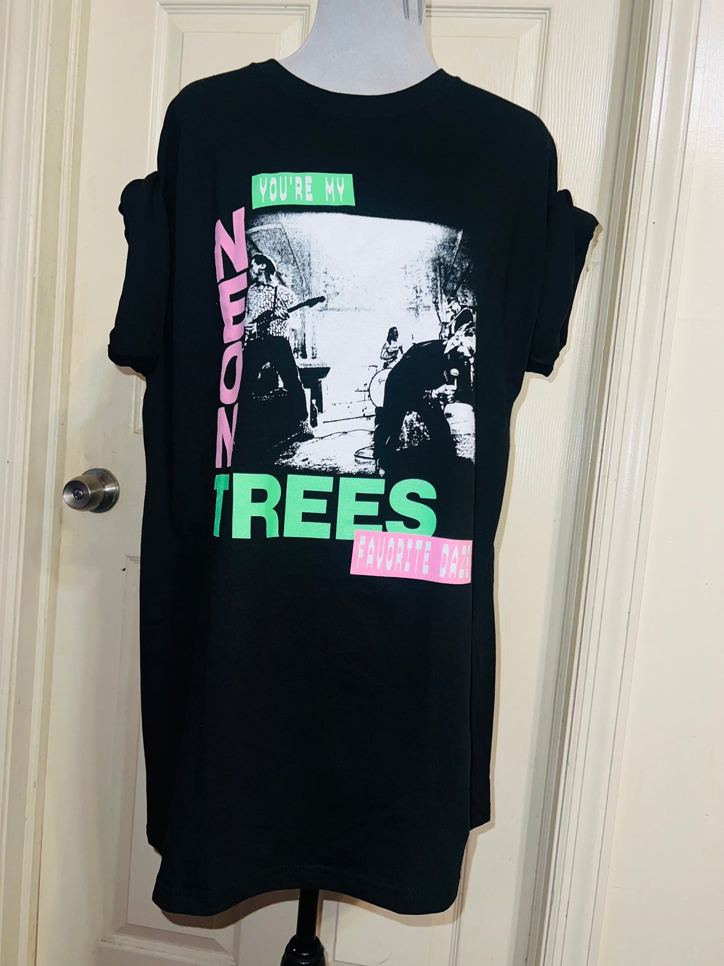 Neon Trees Oversized Distressed Tee