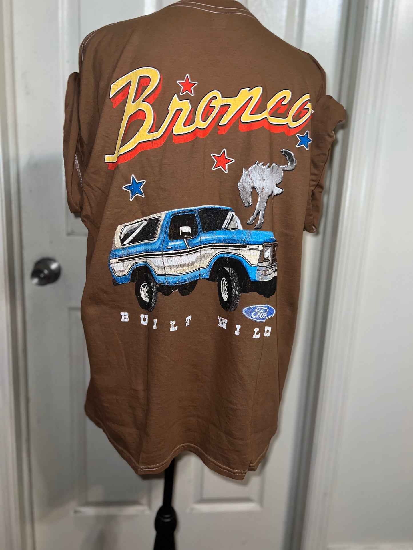 Ford Bronco Double Sided Oversized Distressed Tee