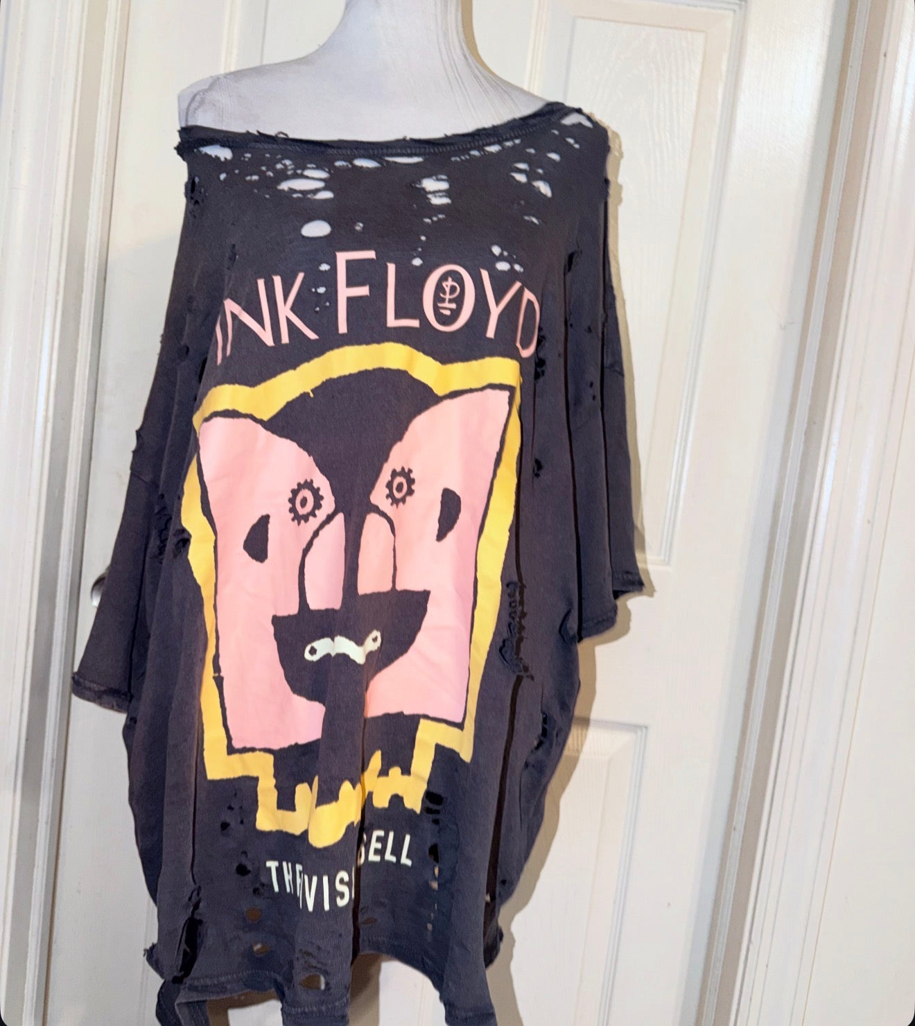 Pink Floyd Oversized Distressed Tee (as is)