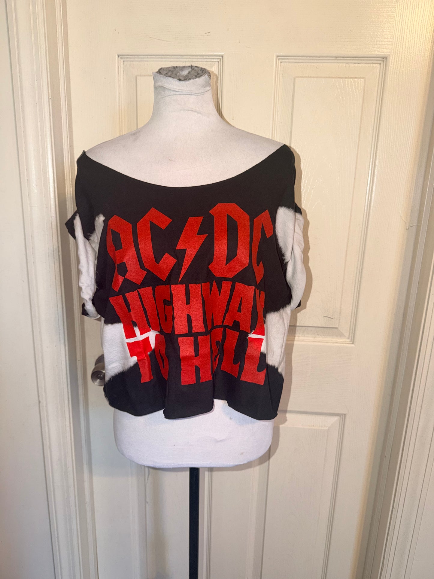AC/DC Oversized OFTS Distressed Tee