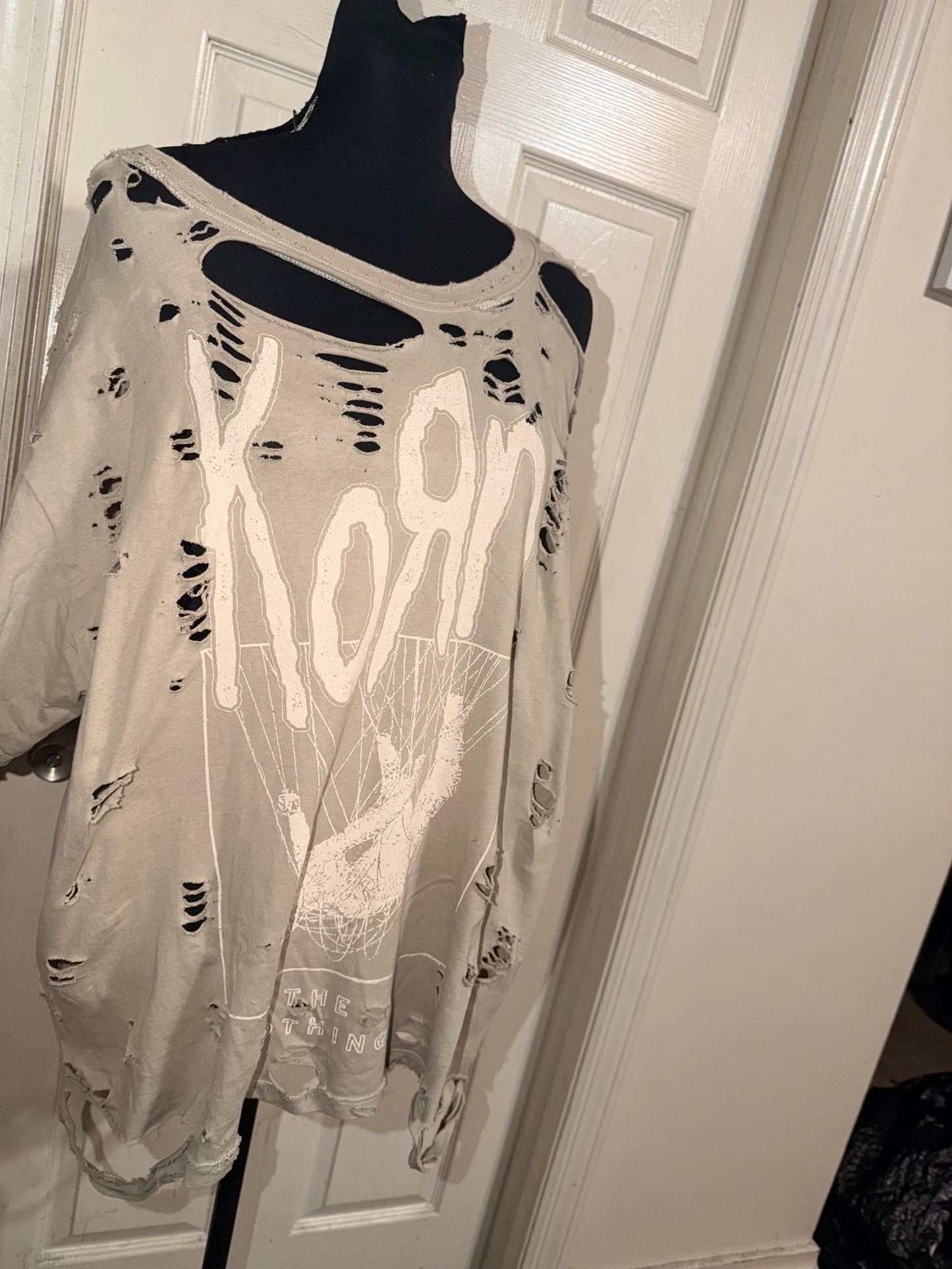 Korn Oversized Distressed Tee