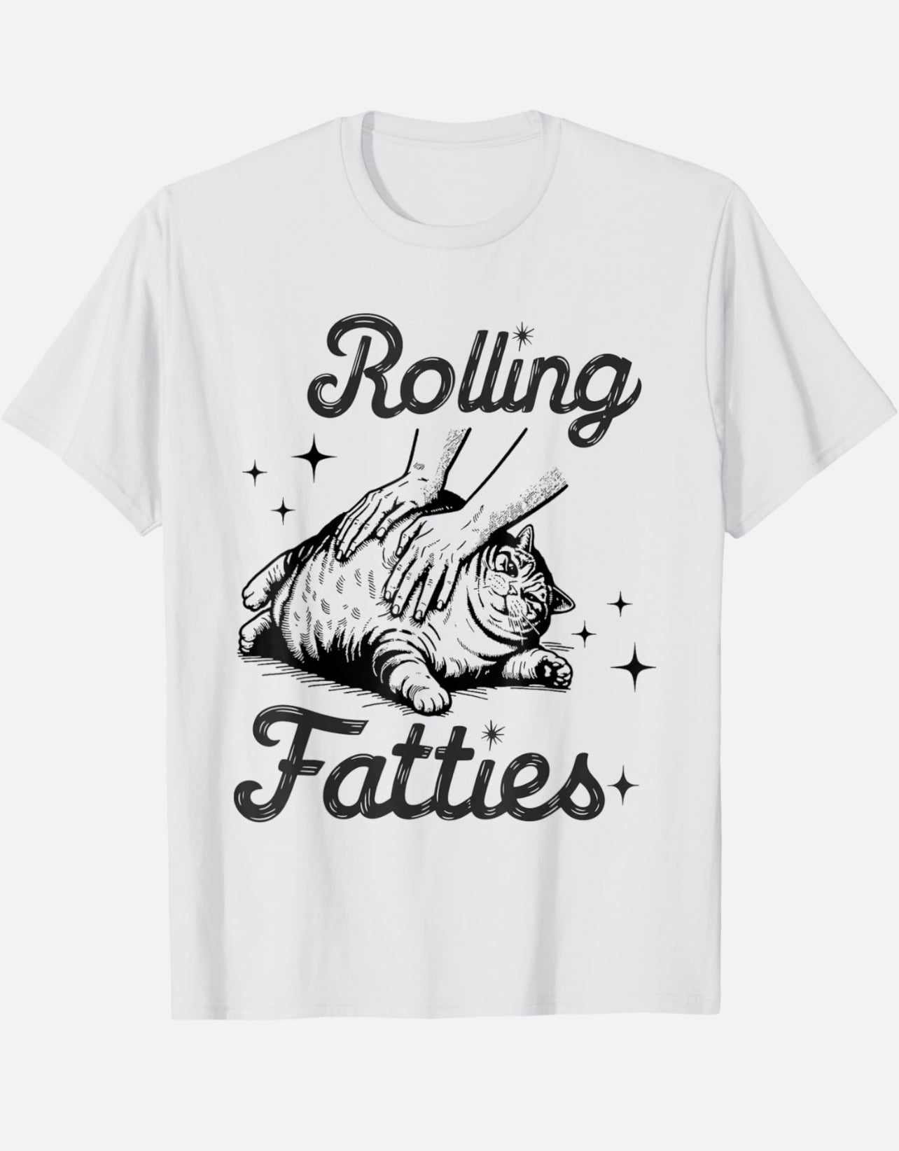 Rollin’ Fatties Oversized Distressed Tee