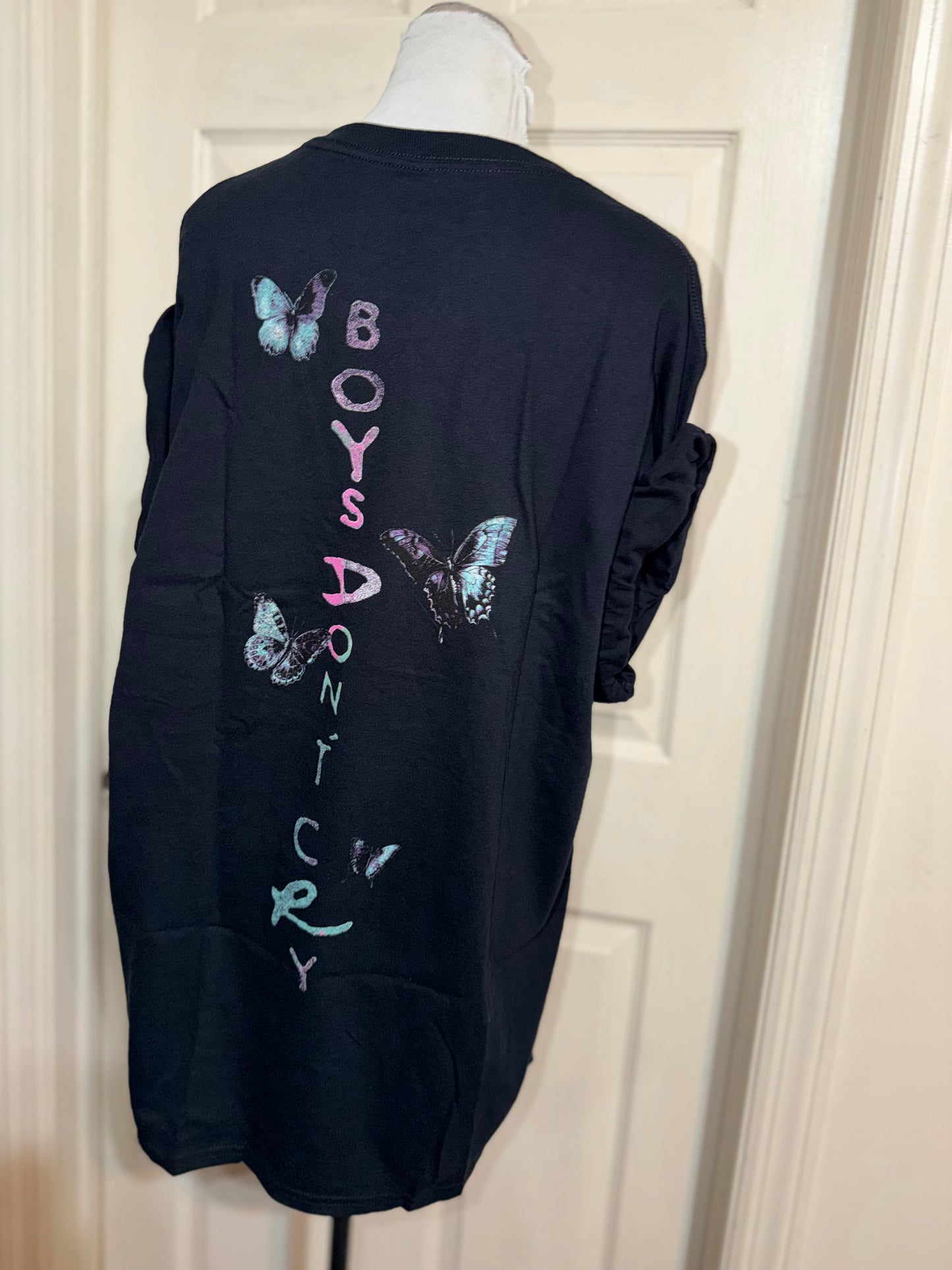 The Cure Double Sided Oversized Distressed Tee