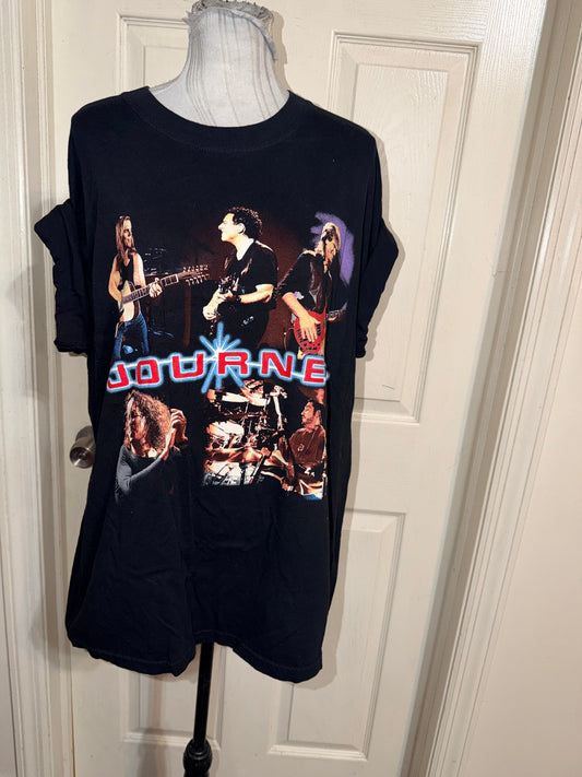 Journey Vintage Double Sided Oversized Distressed Tee
