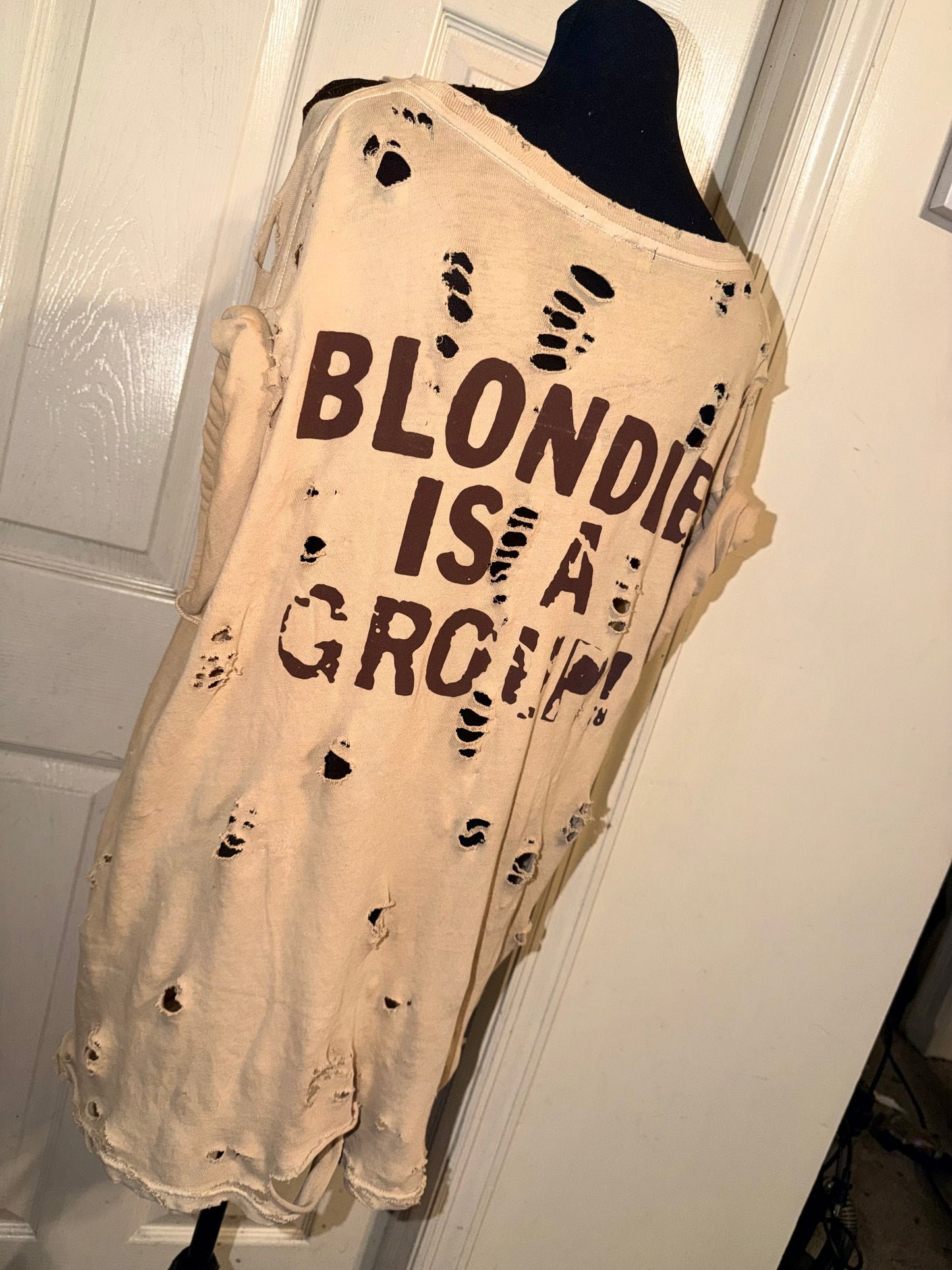 Blondie Double Sided Oversized Distressed Tee (as is)