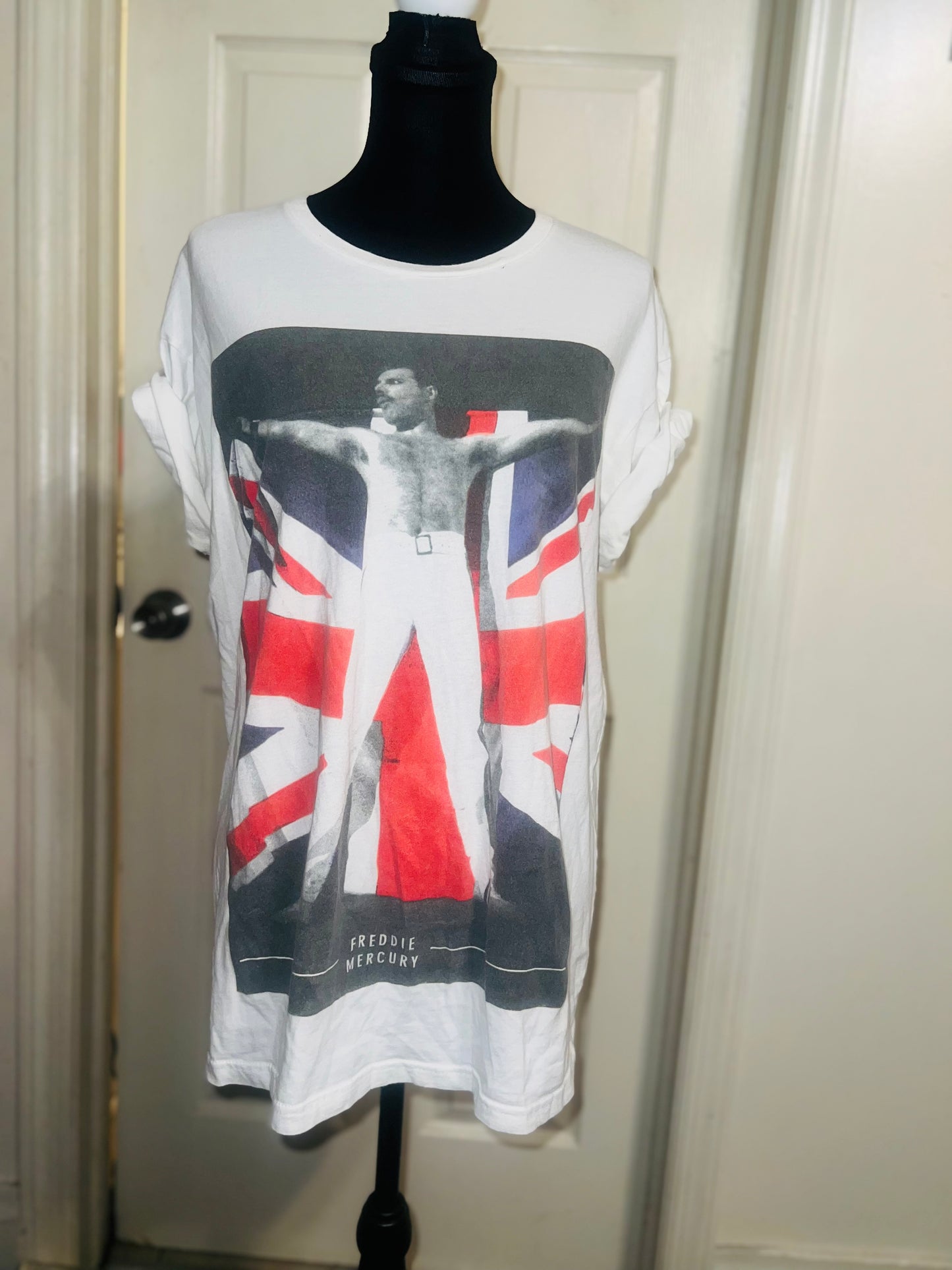 Freddie Mercury Oversized Distressed Vintage Tee