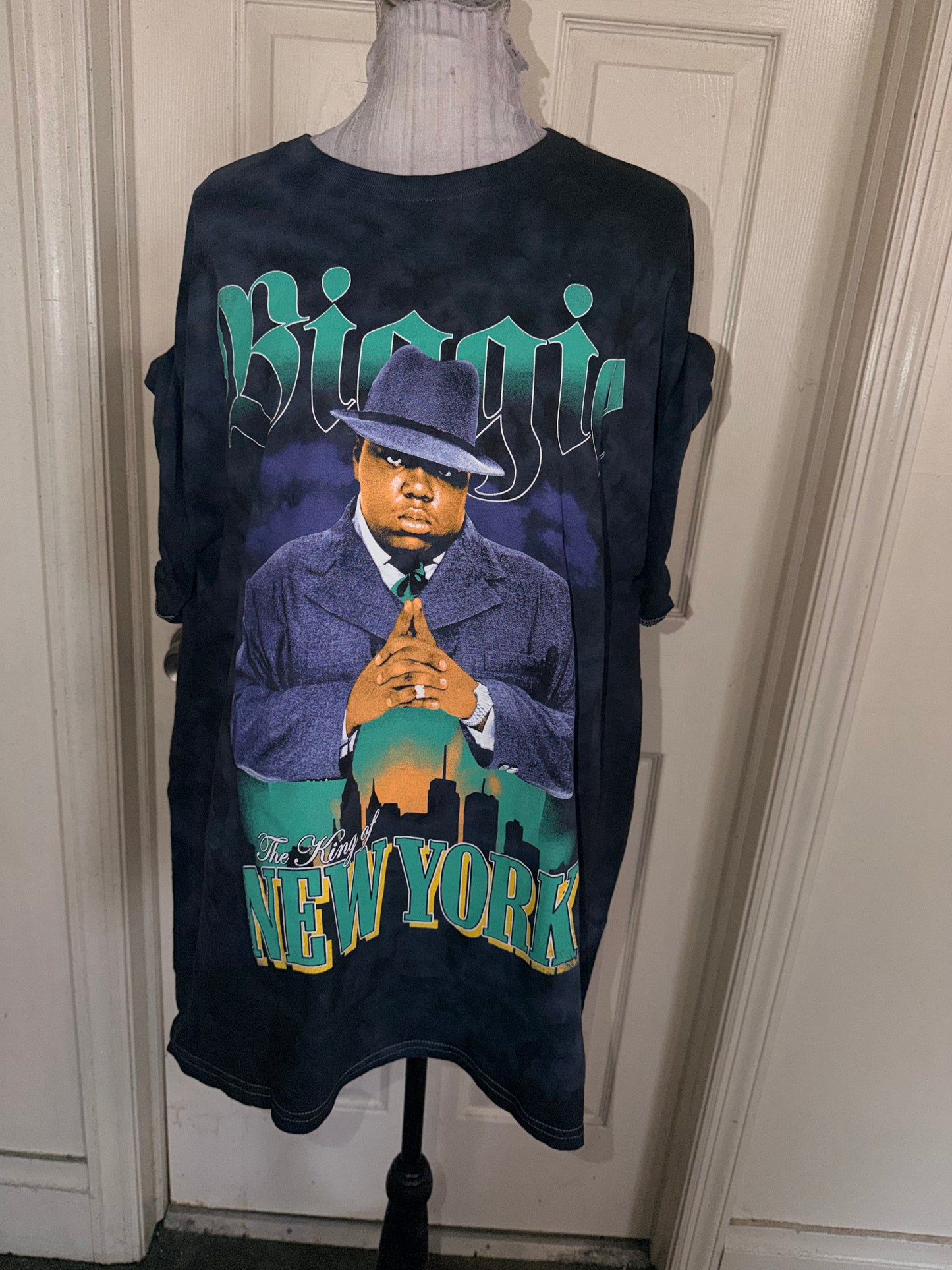 Biggie Smalls Oversized Distressed Tee