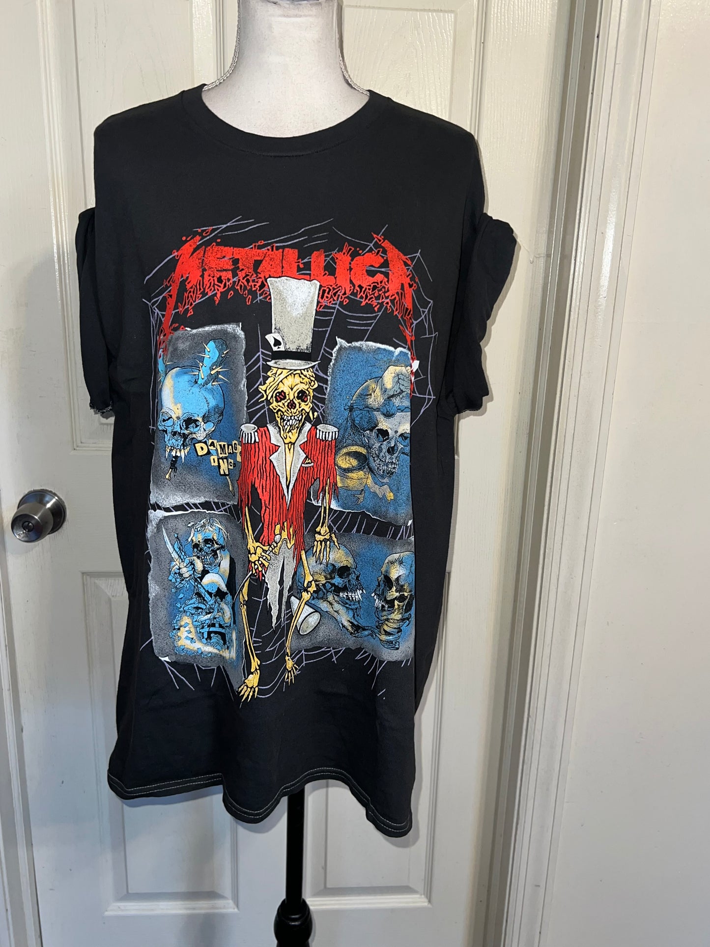 Metallica Double Sided Oversized Distressed Tee