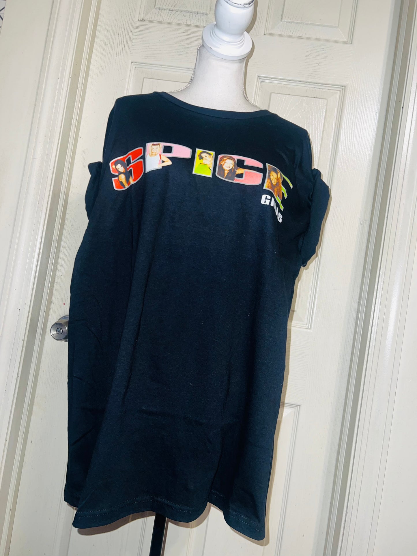 Spice Girls Oversized Distressed Tee
