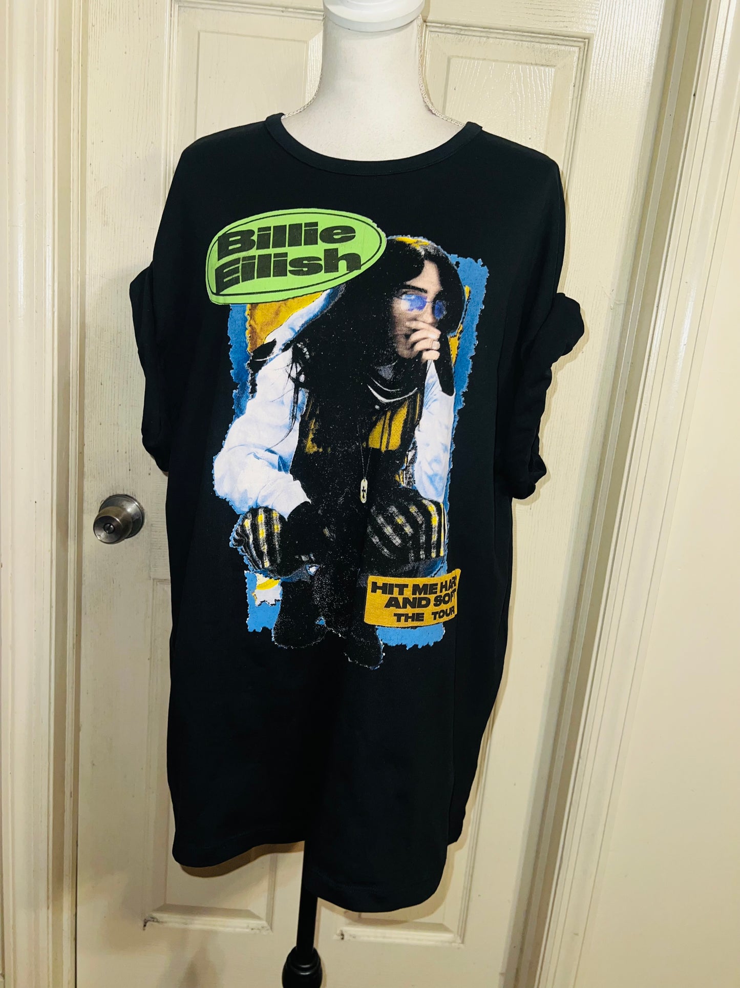 Billie Eilish Double Sided HMHAS Tour Distressed Tee