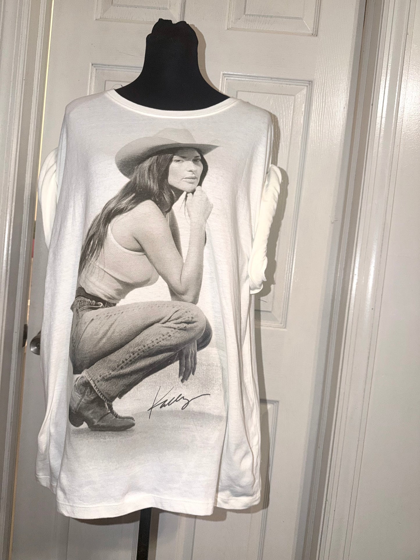 Kasey Musgraves Oversized Distressed Tee
