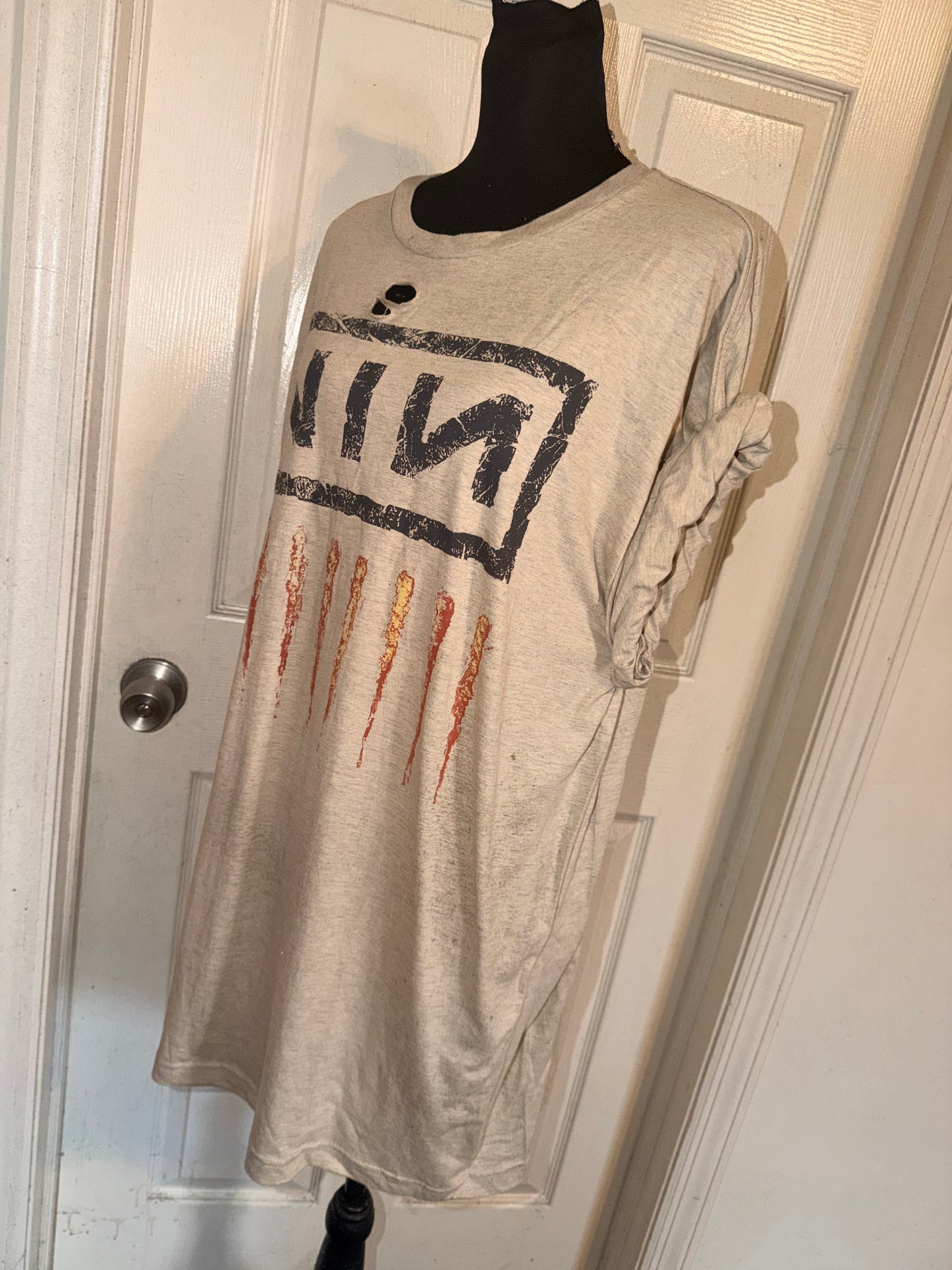 Nine Inch Nails Oversized Distressed Tee