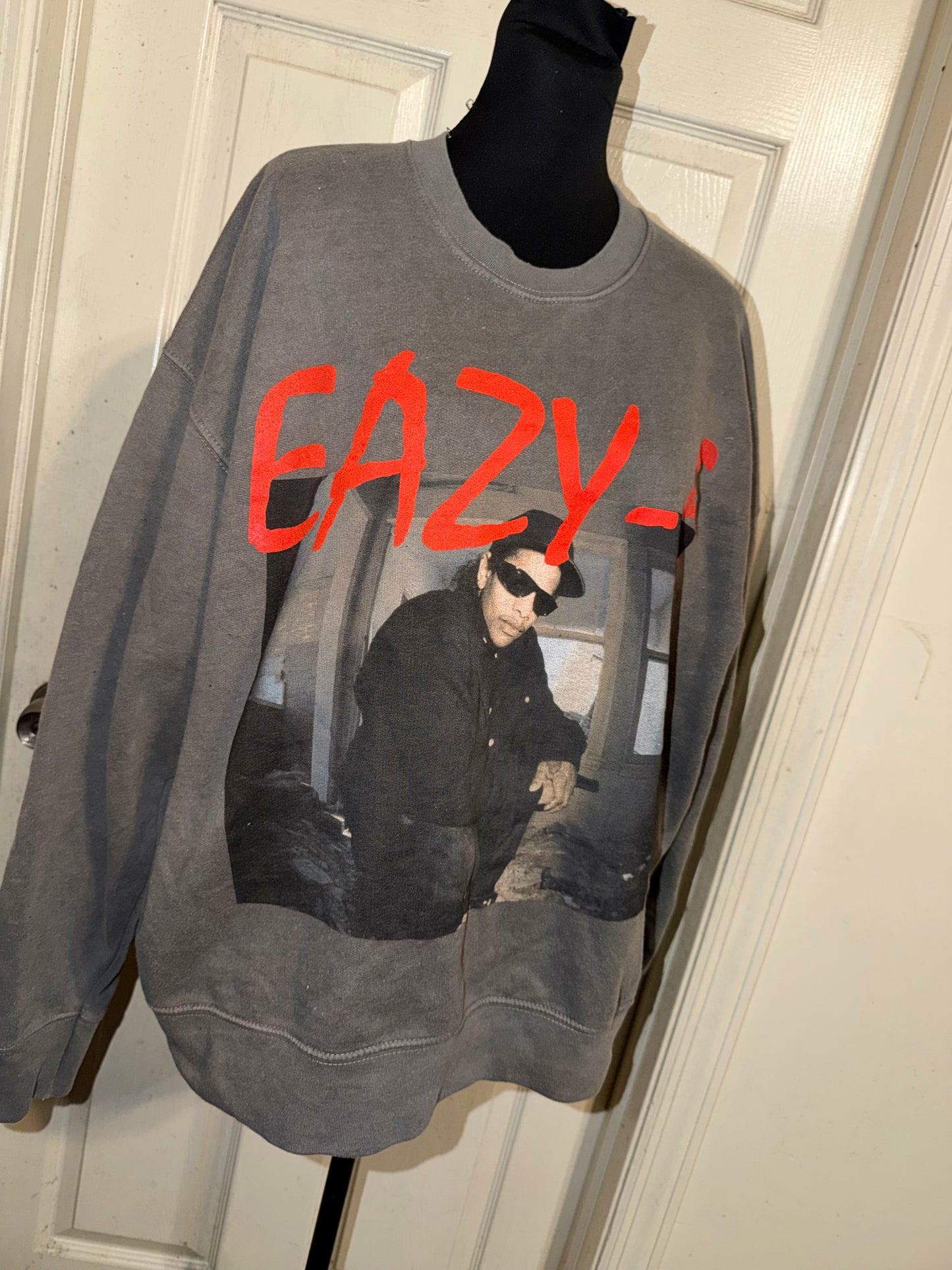Eazy-E Oversized Distressed Sweatshirt