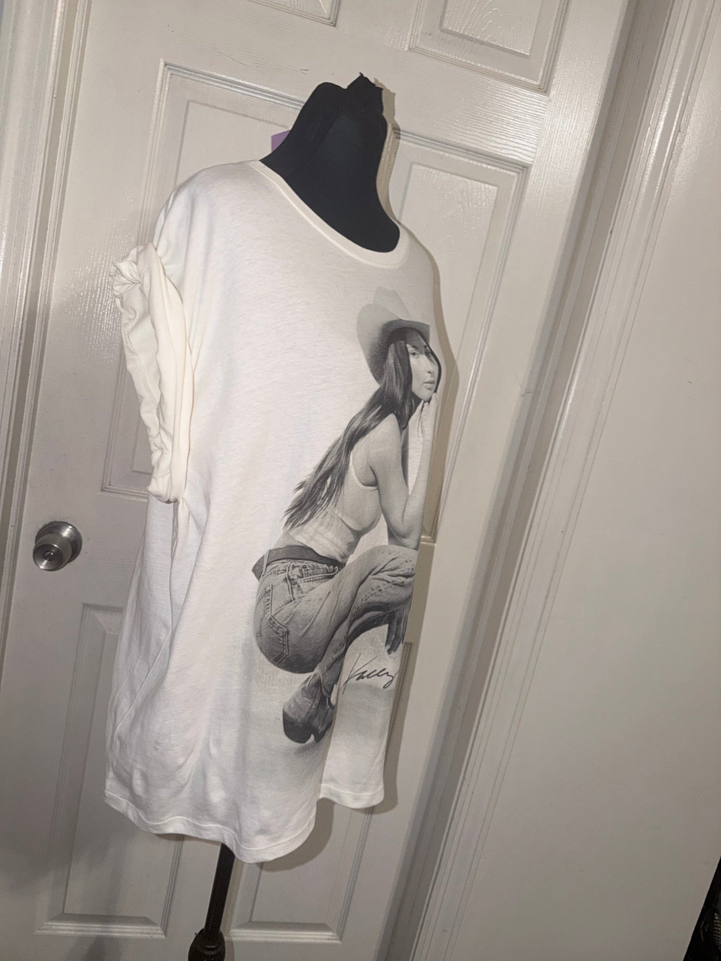 Kasey Musgraves Oversized Distressed Tee