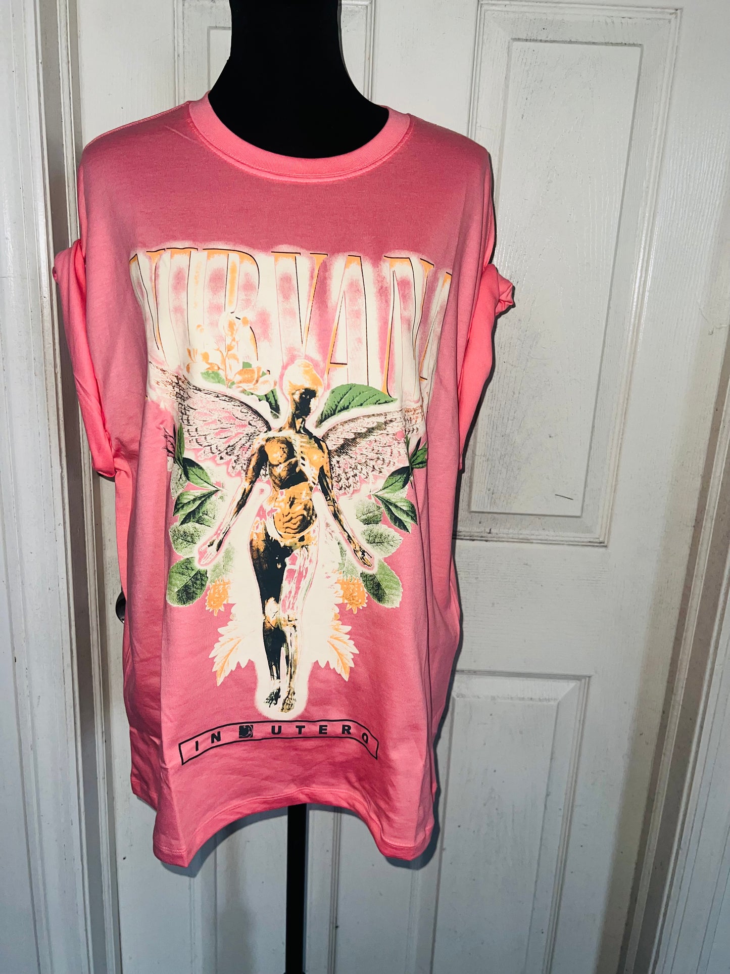 Nirvana Oversized Distressed Tee