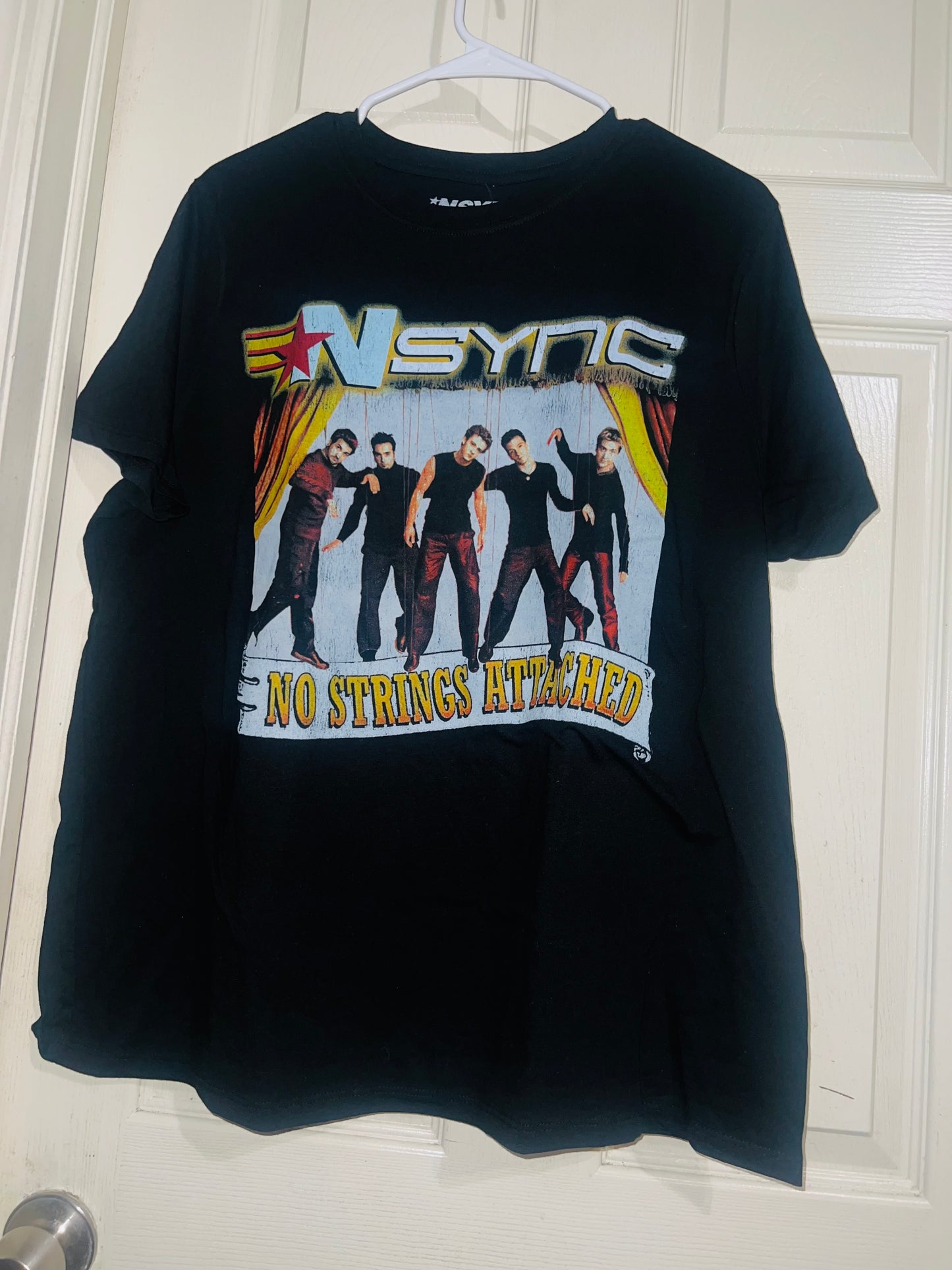 NSYNC No Strings Oversized Distressed Tee