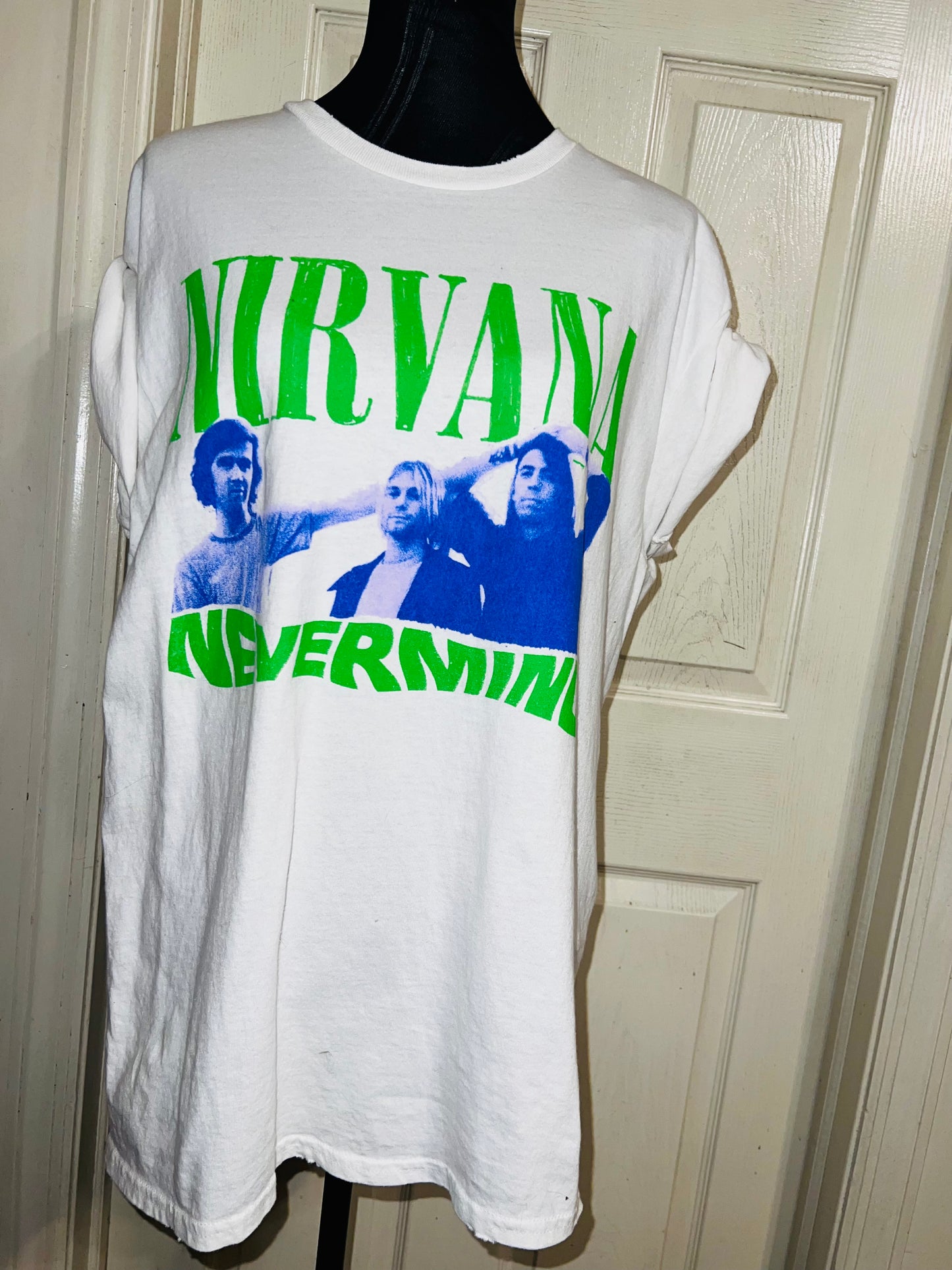 Nirvana “Nevermind” Oversized Distressed Tee