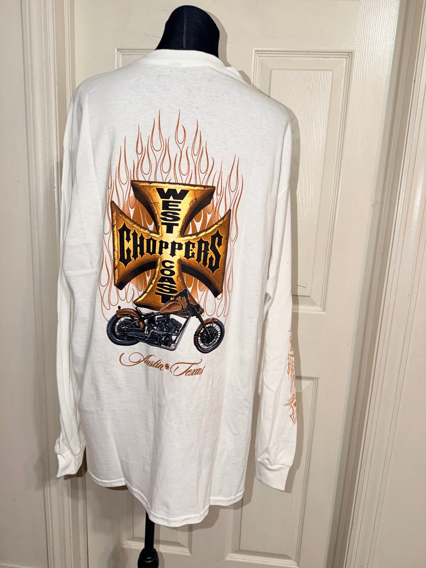 West Coast Choppers Double Sided Oversized Long Sleeve Tee