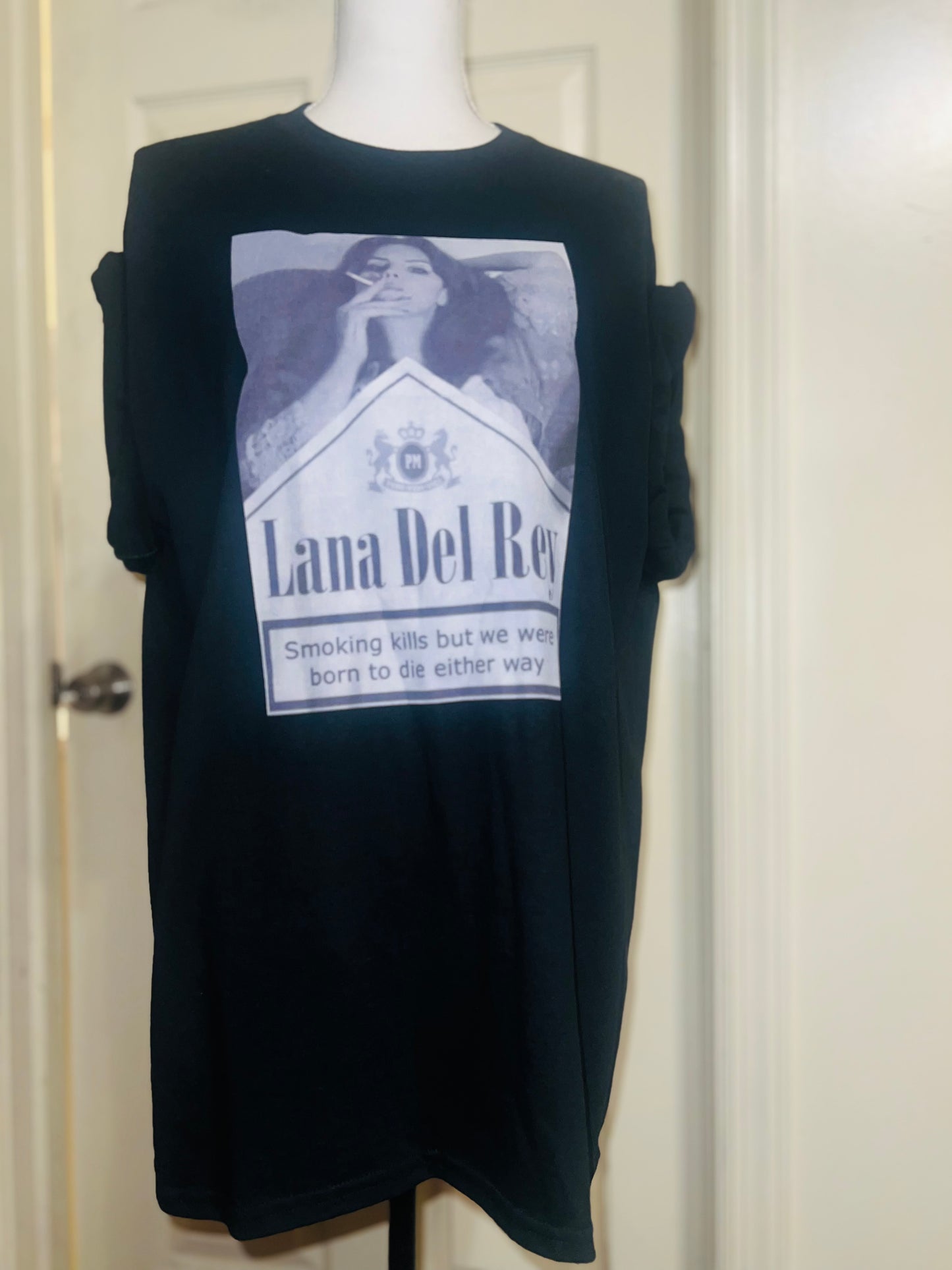 Lana Del Rey Born to Die Oversized Distressed Tee