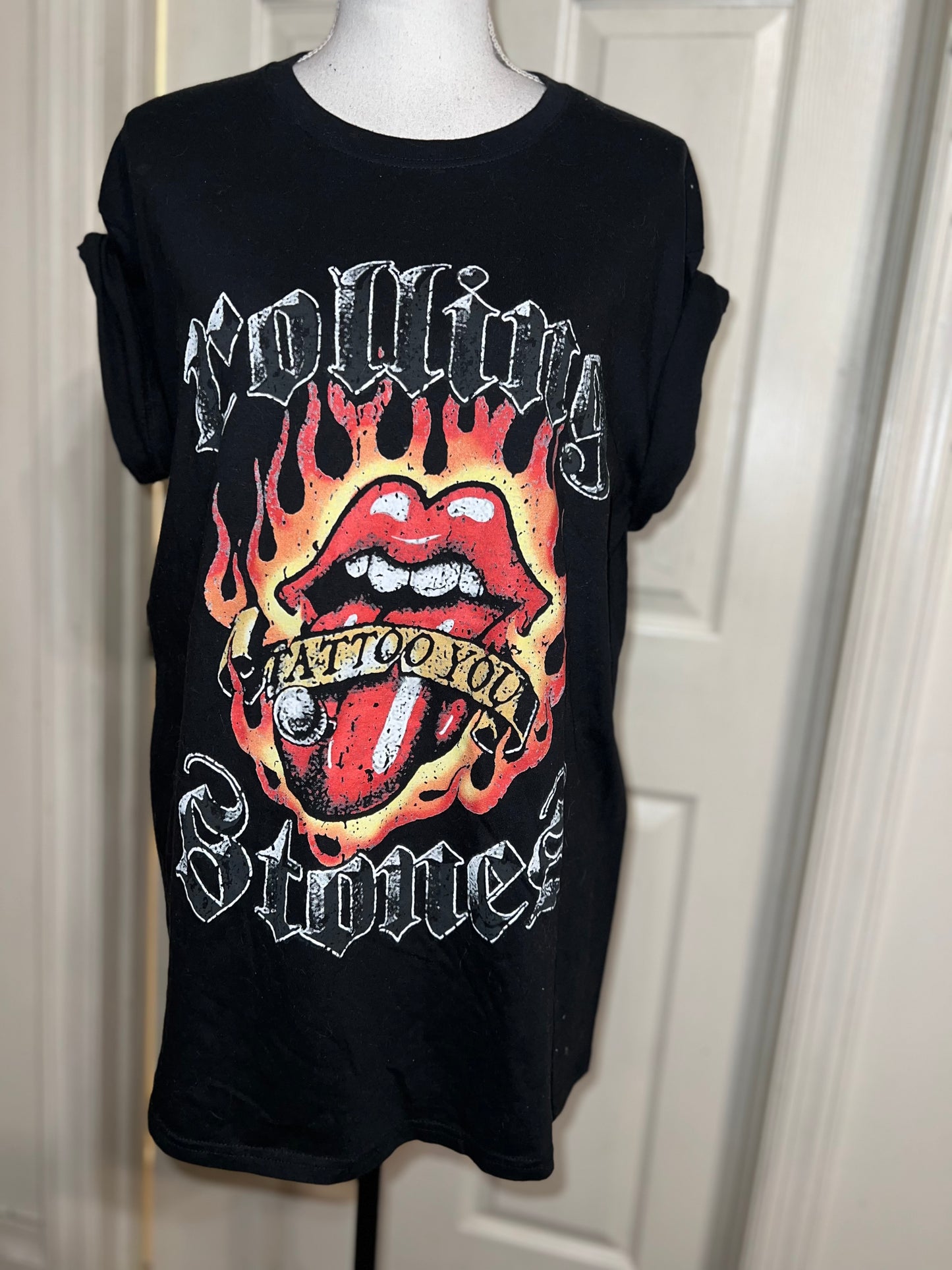 Rolling Stones “Tattoo You” Oversized Distressed Tee