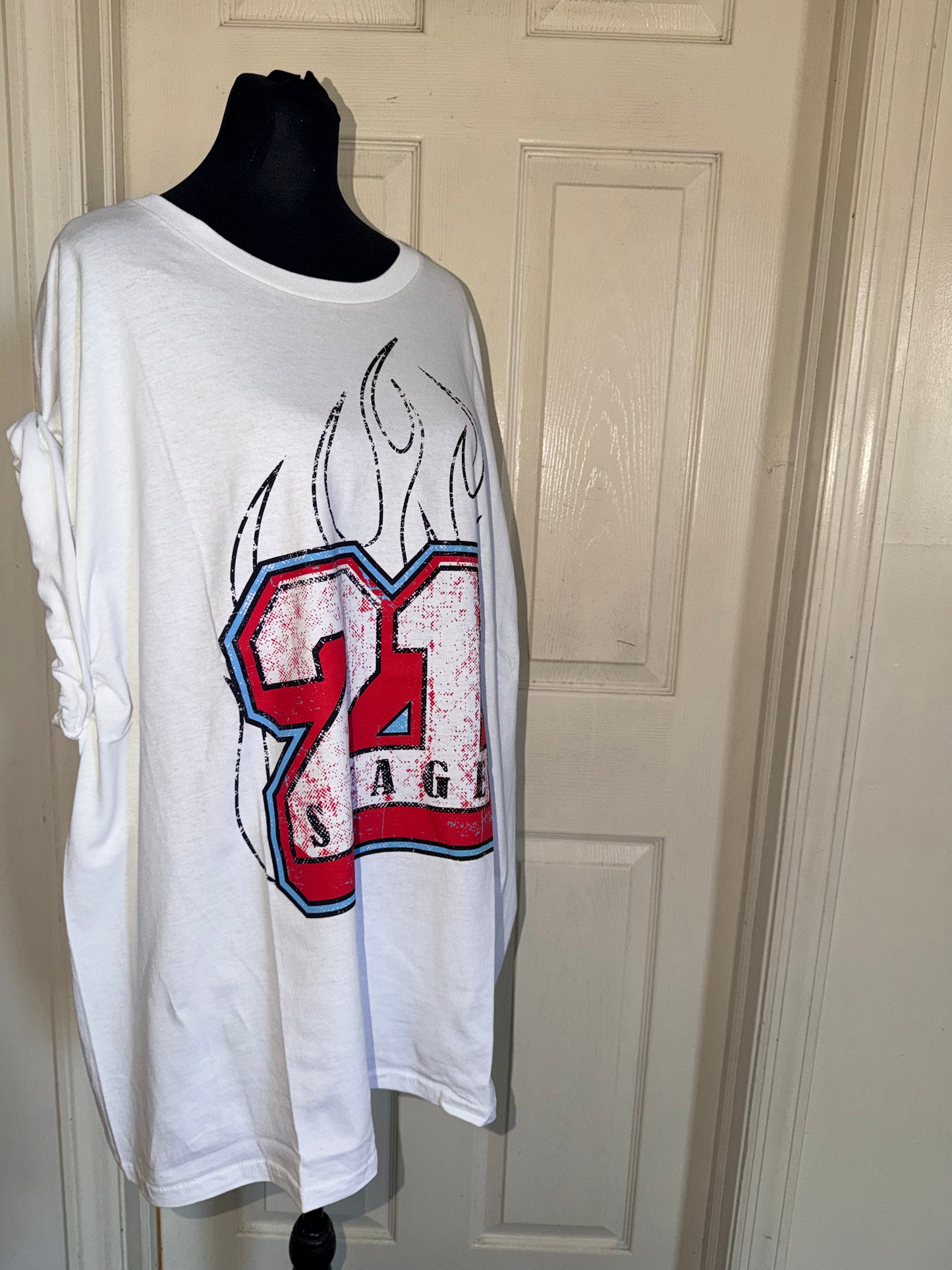 21 Savage Oversized Distressed Tee