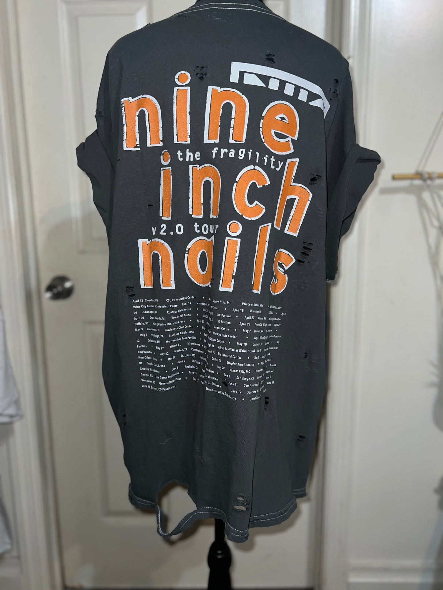 Nine Inch Nails Oversized Distressed Tee