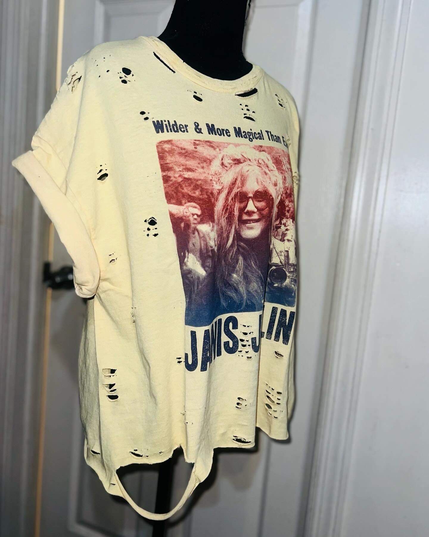 Janis Joplin Oversized Distressed Tee