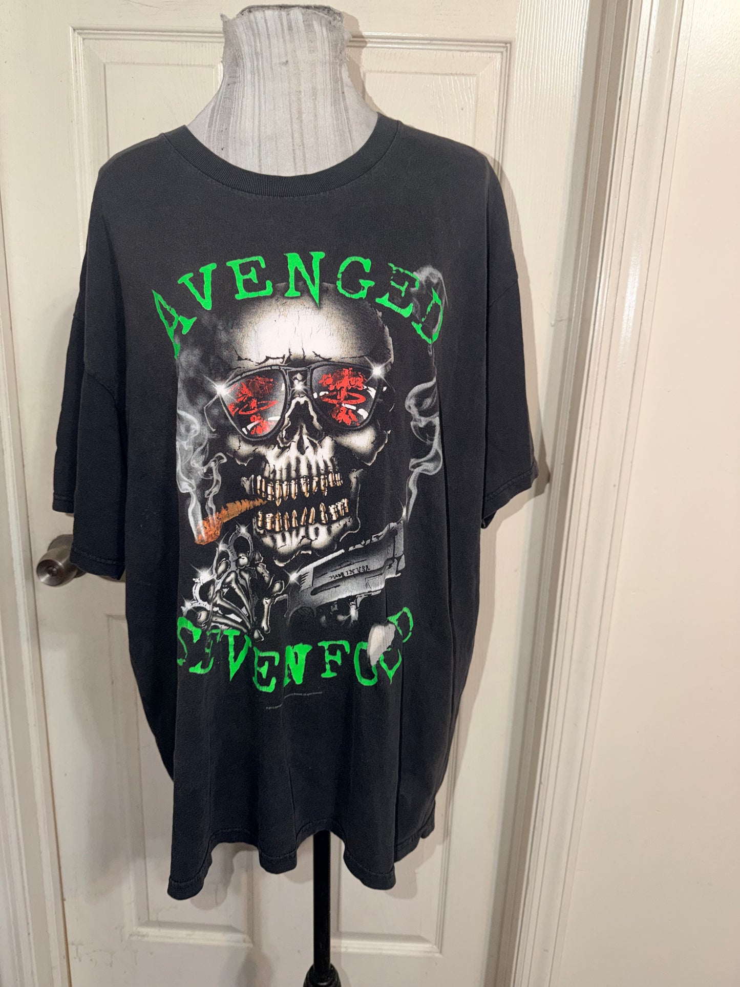 Avenged Sevenfold Vintage Oversized Distressed Tee