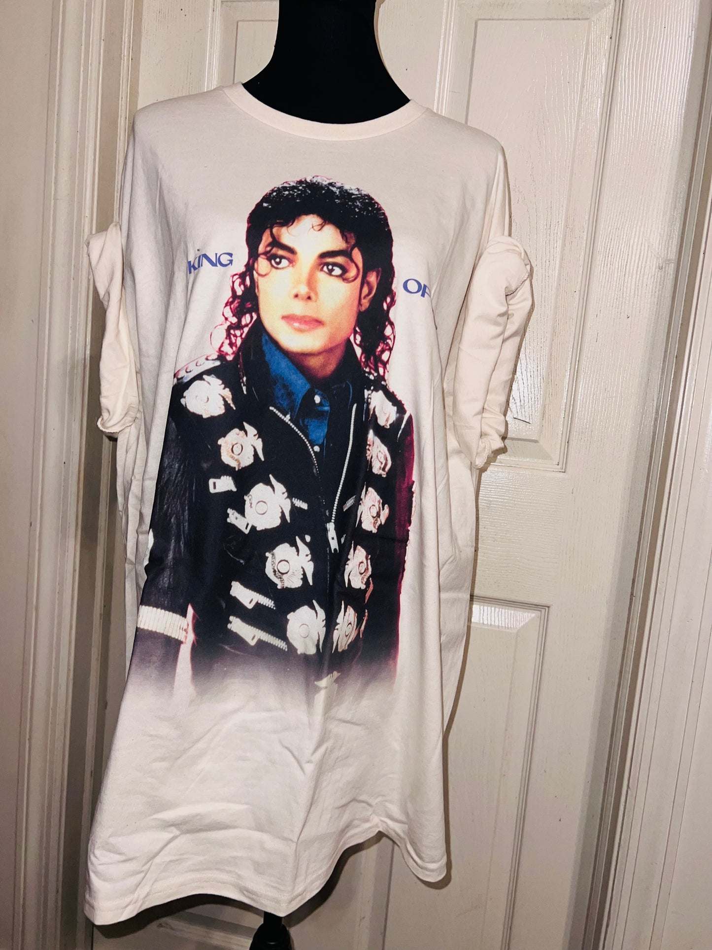 Michael Jackson Oversized Distressed Tee